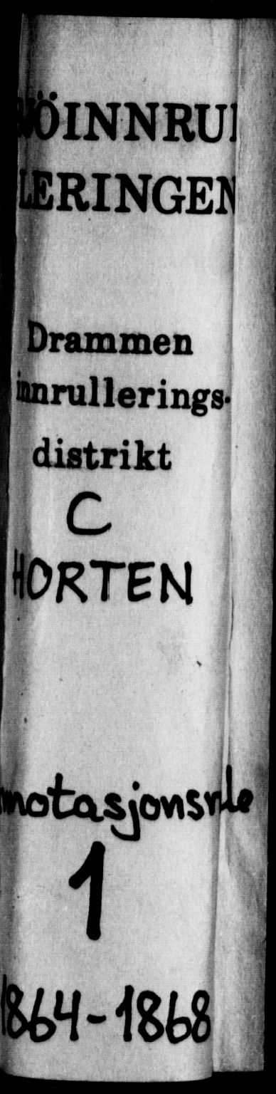 Horten innrulleringskontor, SAKO/A-785/F/Fb/L0001: Annotasjonsrulle, 1864-1868, p. 1