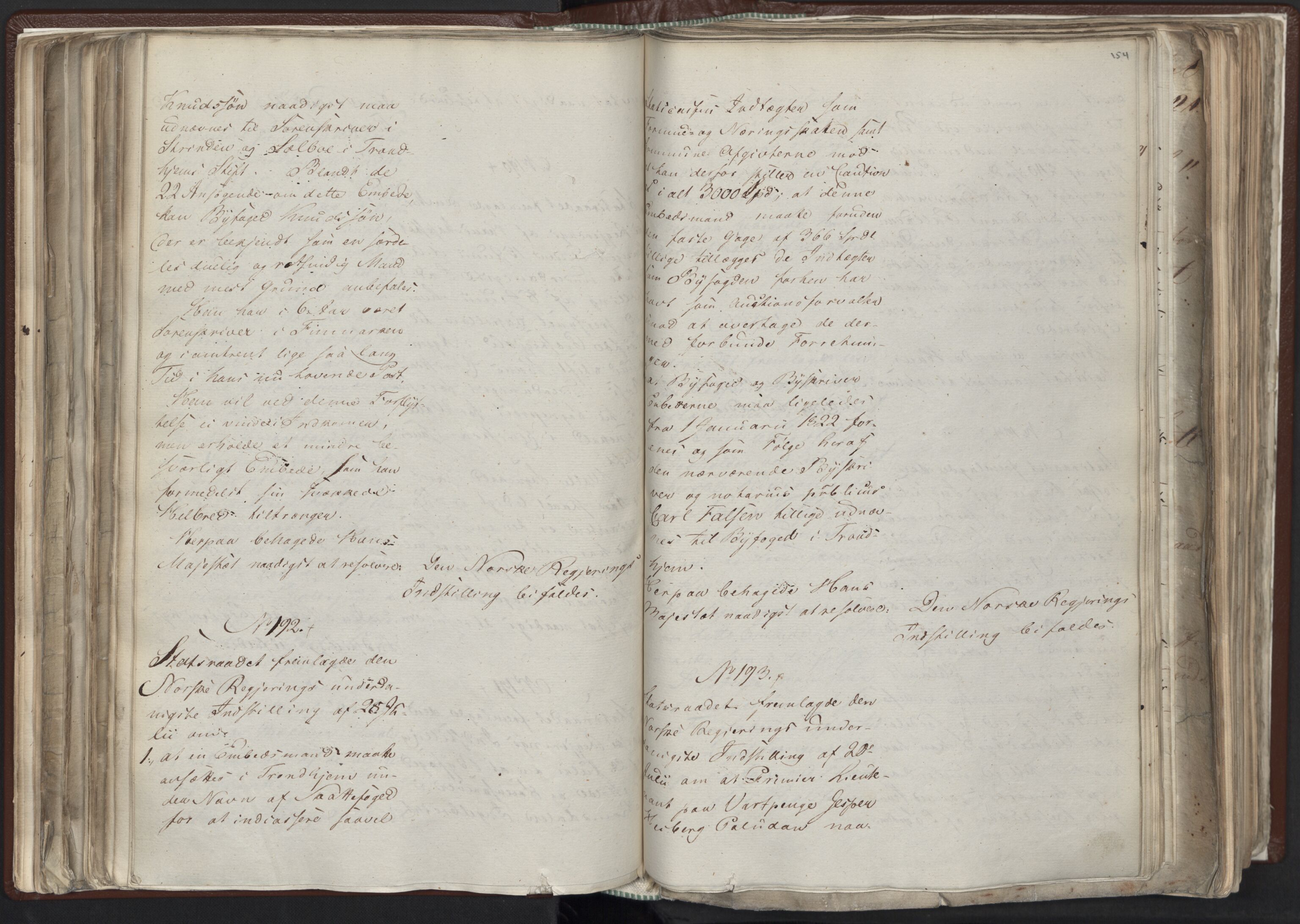 Statsrådssekretariatet, AV/RA-S-1001/A/Ab/L0012: Kgl. res. nr. 5679-6008 II, 1821, p. 153b-154a