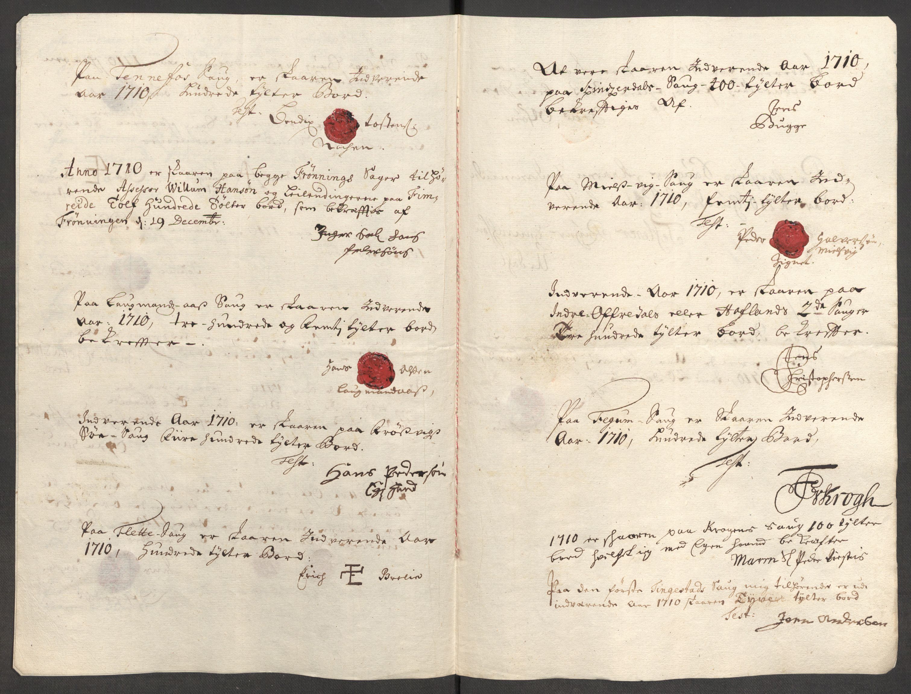 Rentekammeret inntil 1814, Reviderte regnskaper, Fogderegnskap, AV/RA-EA-4092/R52/L3316: Fogderegnskap Sogn, 1709-1710, p. 334