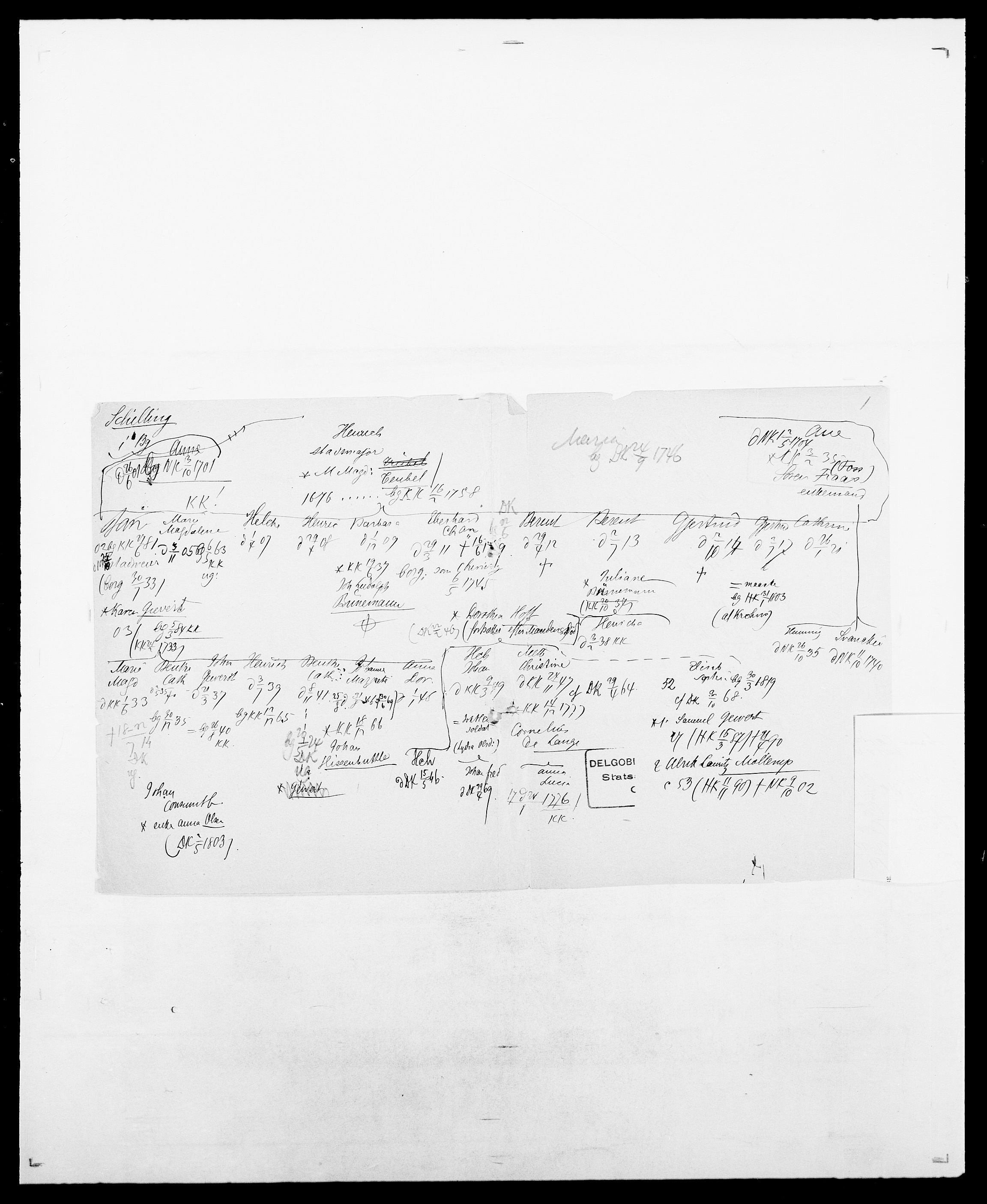 Delgobe, Charles Antoine - samling, AV/SAO-PAO-0038/D/Da/L0034: Saabye - Schmincke, p. 531