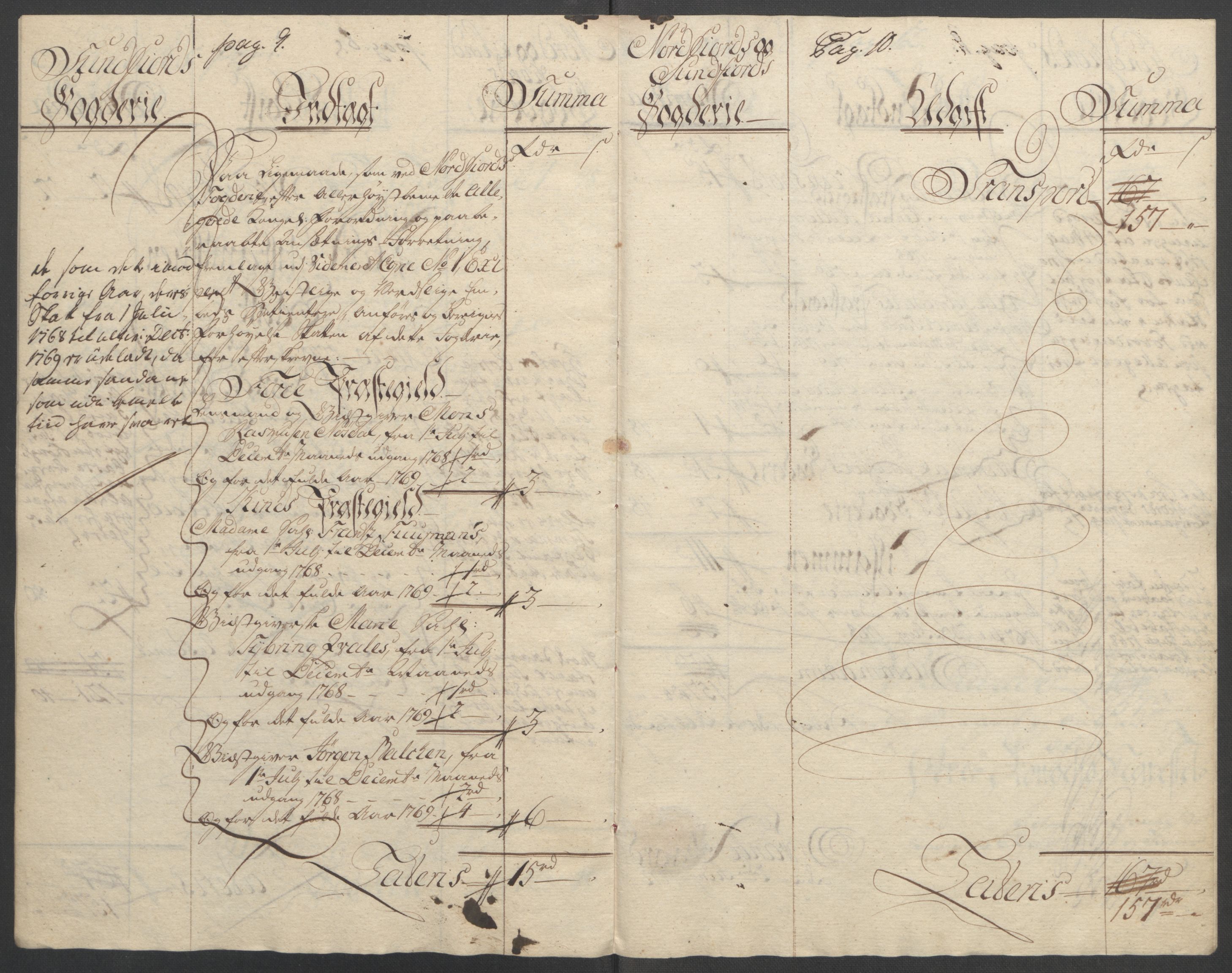 Rentekammeret inntil 1814, Reviderte regnskaper, Fogderegnskap, RA/EA-4092/R53/L3550: Ekstraskatten Sunn- og Nordfjord, 1762-1771, p. 260