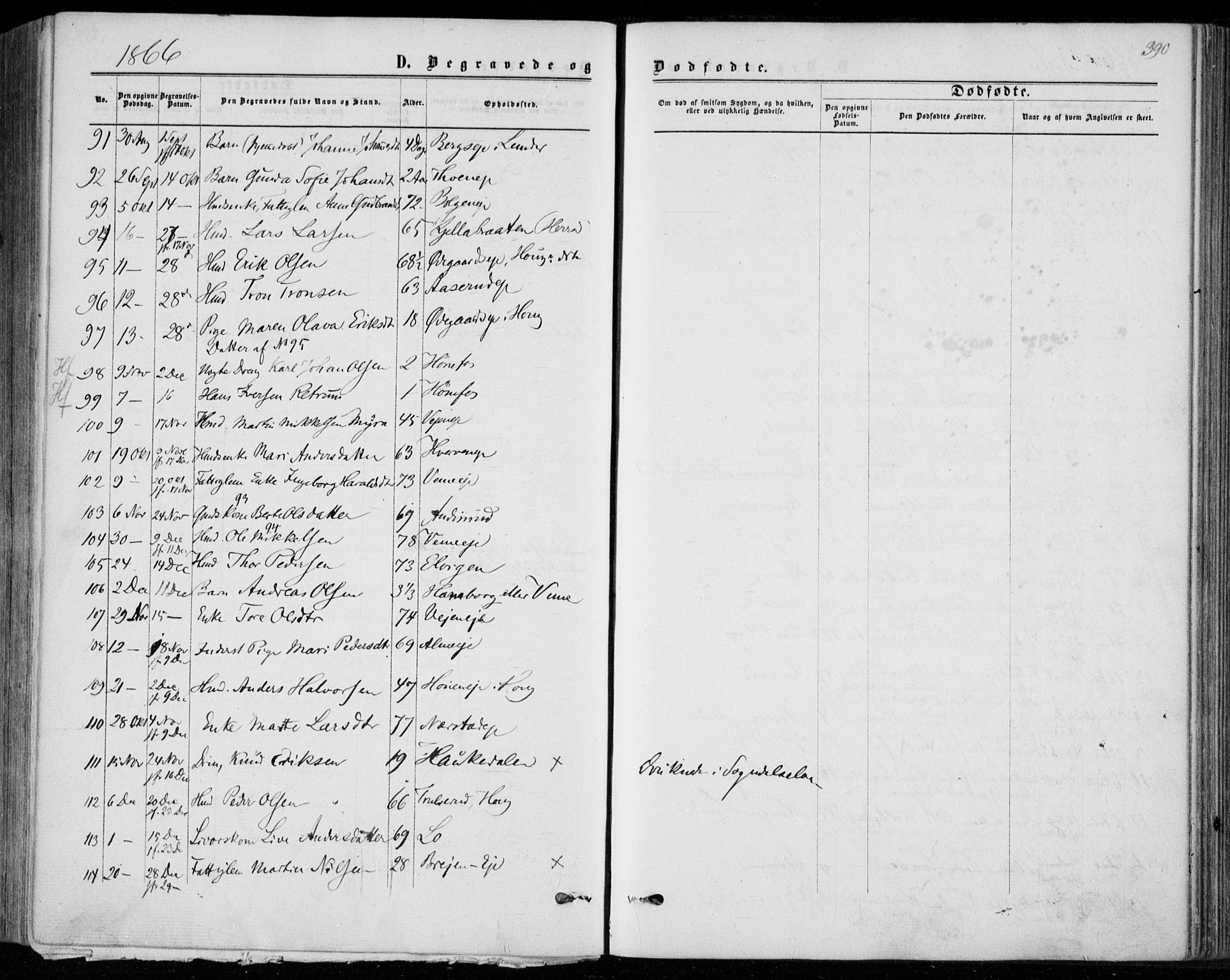 Norderhov kirkebøker, AV/SAKO-A-237/F/Fa/L0013: Parish register (official) no. 13, 1866-1874, p. 390