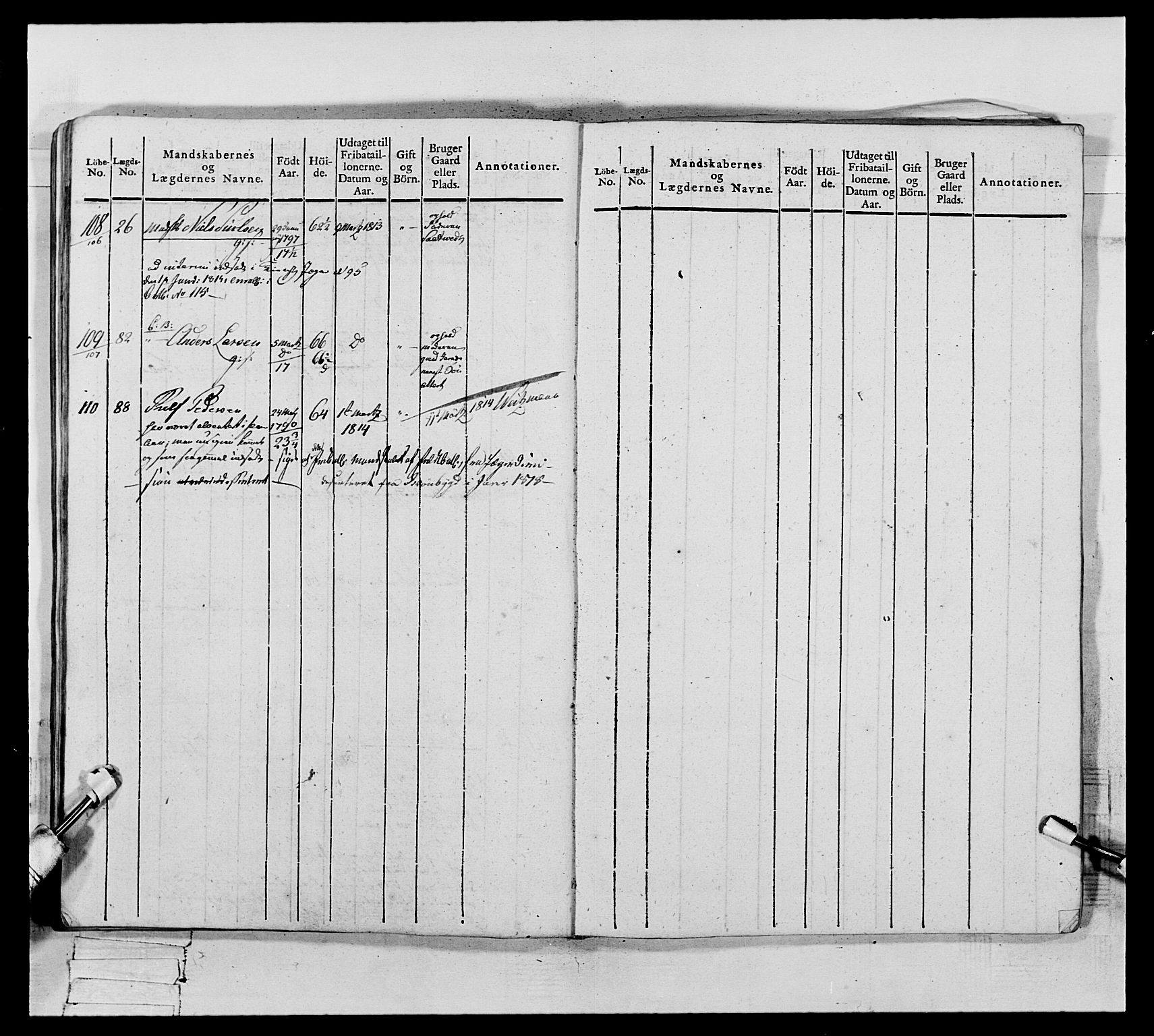 Generalitets- og kommissariatskollegiet, Det kongelige norske kommissariatskollegium, AV/RA-EA-5420/E/Eh/L0117: Telemarkske nasjonale infanteriregiment, 1812-1814, p. 483