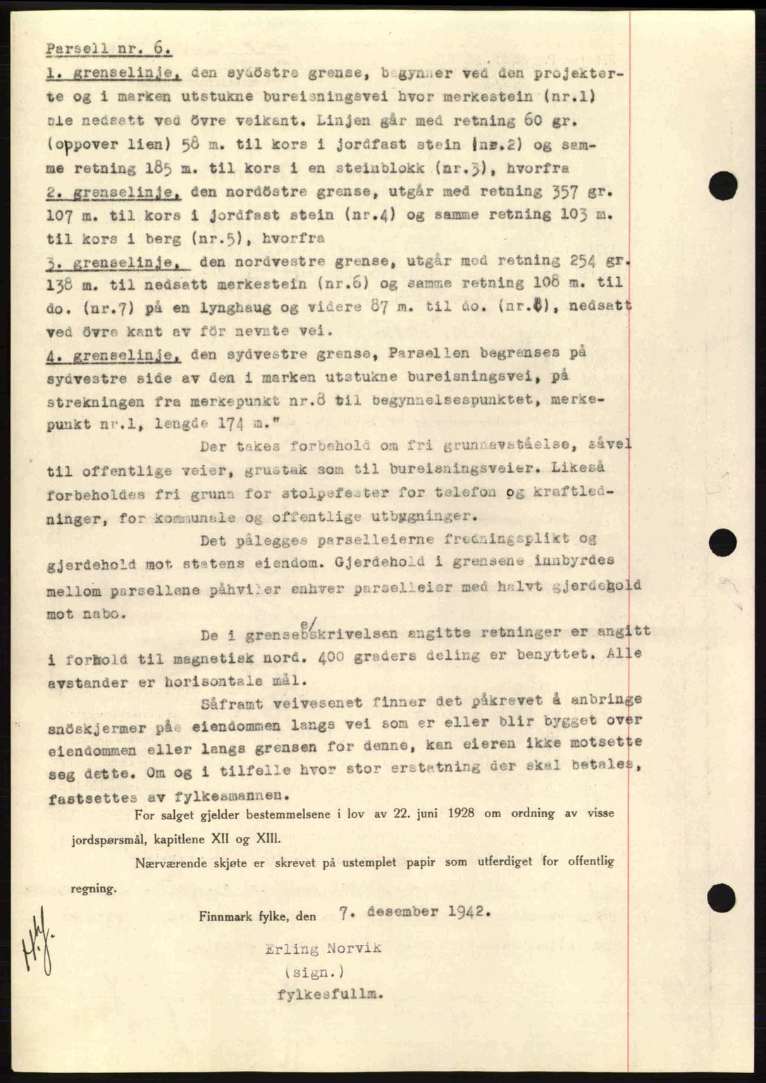 Alta fogderi/sorenskriveri, SATØ/SATØ-5/1/K/Kd/L0033pantebok: Mortgage book no. 33, 1940-1943, Diary no: : 58/1943