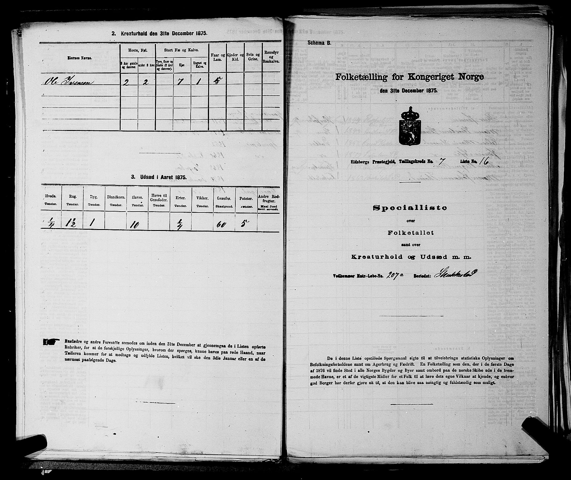 RA, 1875 census for 0125P Eidsberg, 1875, p. 1391