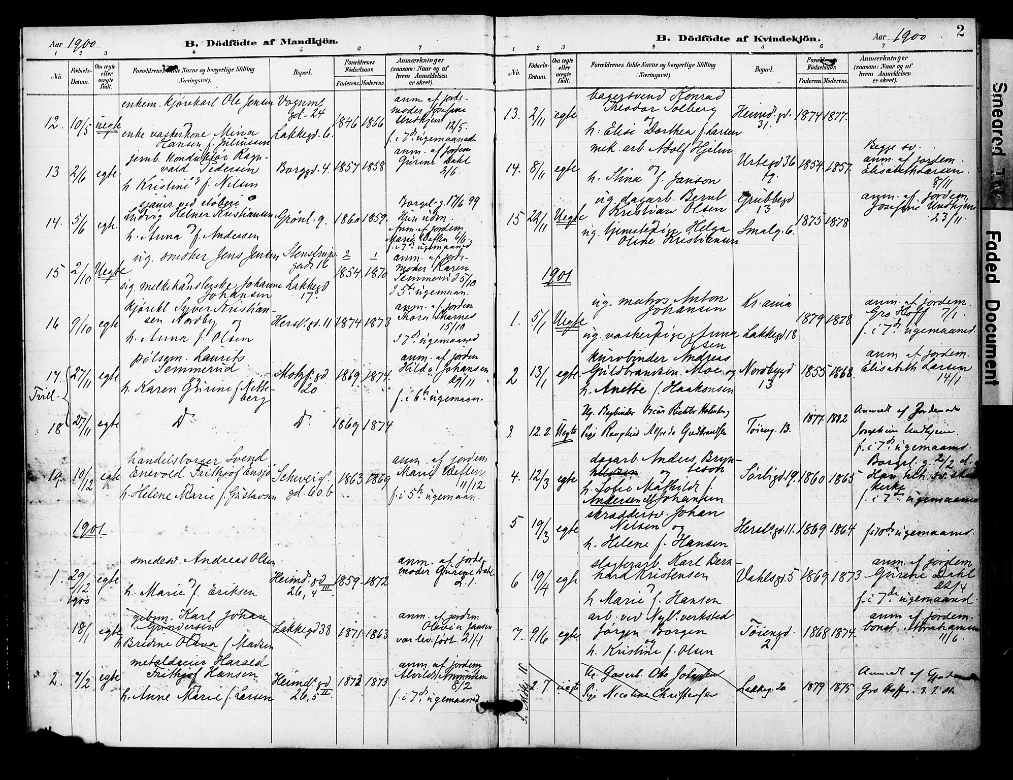 Grønland prestekontor Kirkebøker, SAO/A-10848/F/Fa/L0015: Parish register (official) no. 15, 1899-1919, p. 2