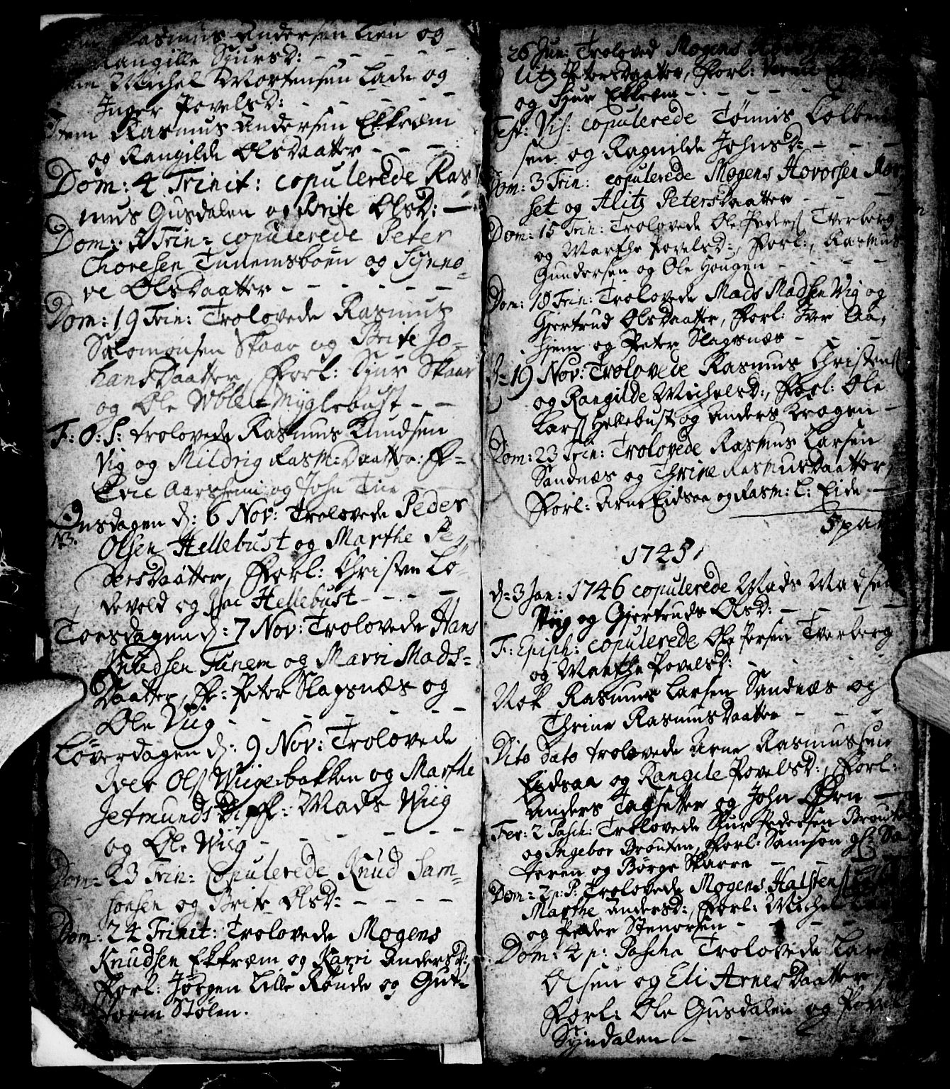 Ministerialprotokoller, klokkerbøker og fødselsregistre - Møre og Romsdal, SAT/A-1454/501/L0001: Parish register (official) no. 501A01, 1742-1760
