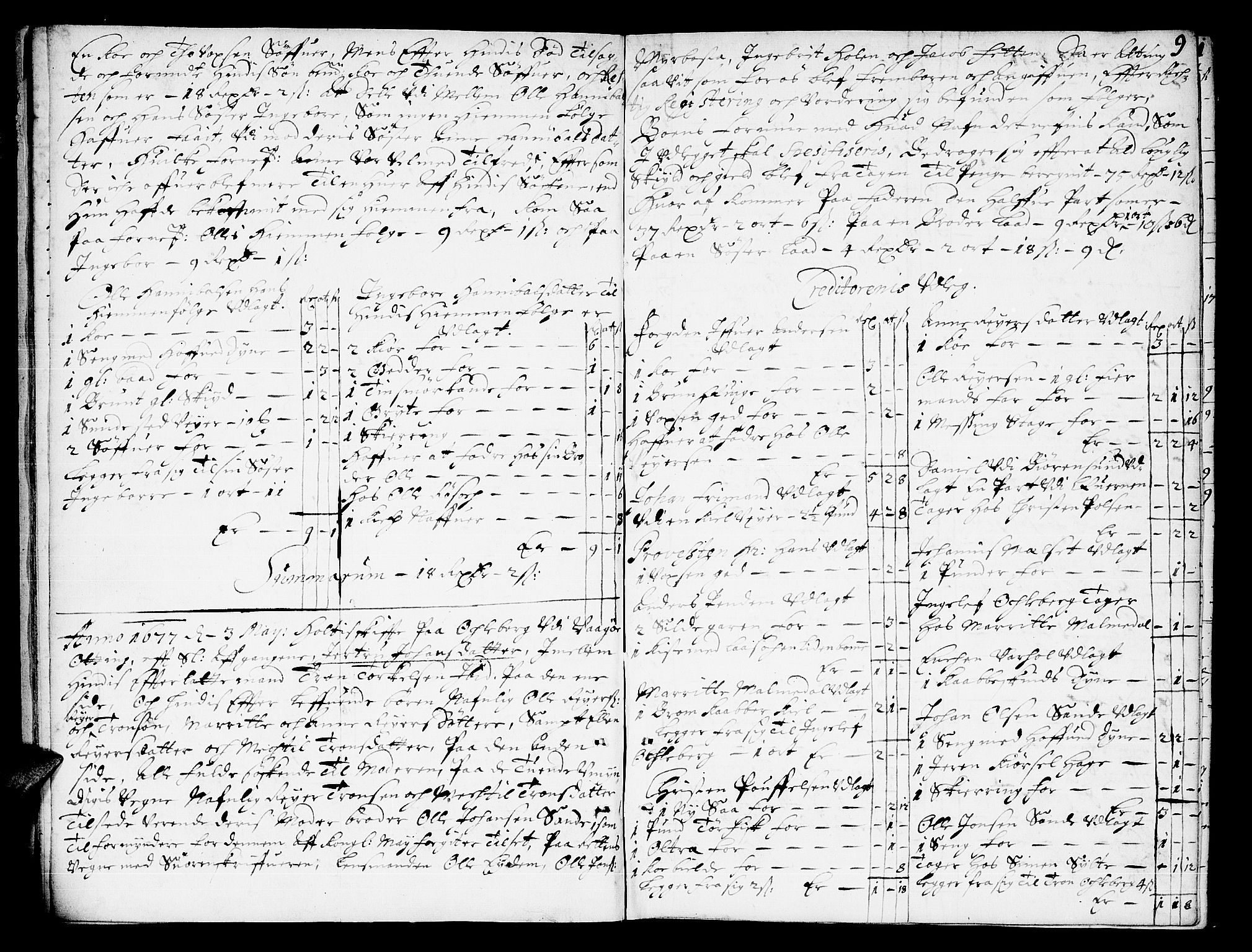 Romsdal sorenskriveri, SAT/A-4149/1/3/3A/L0001: Skifteprotokoll, 1677-1683, p. 8b-9a
