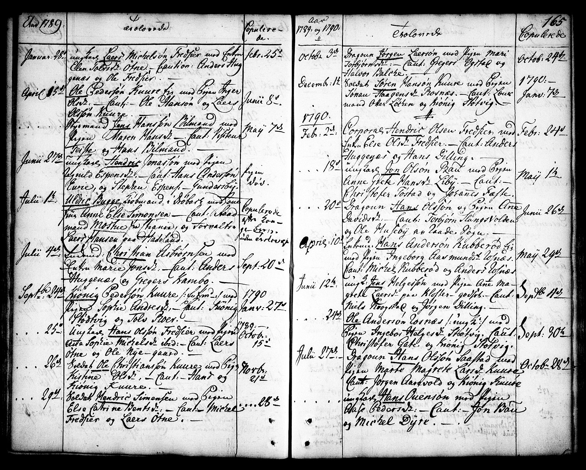 Rygge prestekontor Kirkebøker, SAO/A-10084b/F/Fa/L0002: Parish register (official) no. 2, 1771-1814, p. 165