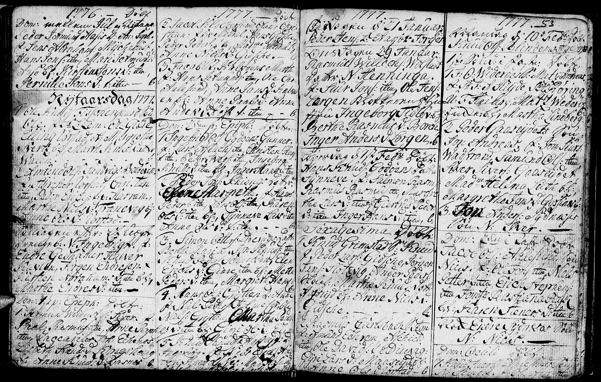 Ministerialprotokoller, klokkerbøker og fødselsregistre - Møre og Romsdal, AV/SAT-A-1454/528/L0420: Parish register (copy) no. 528C01, 1764-1784, p. 53