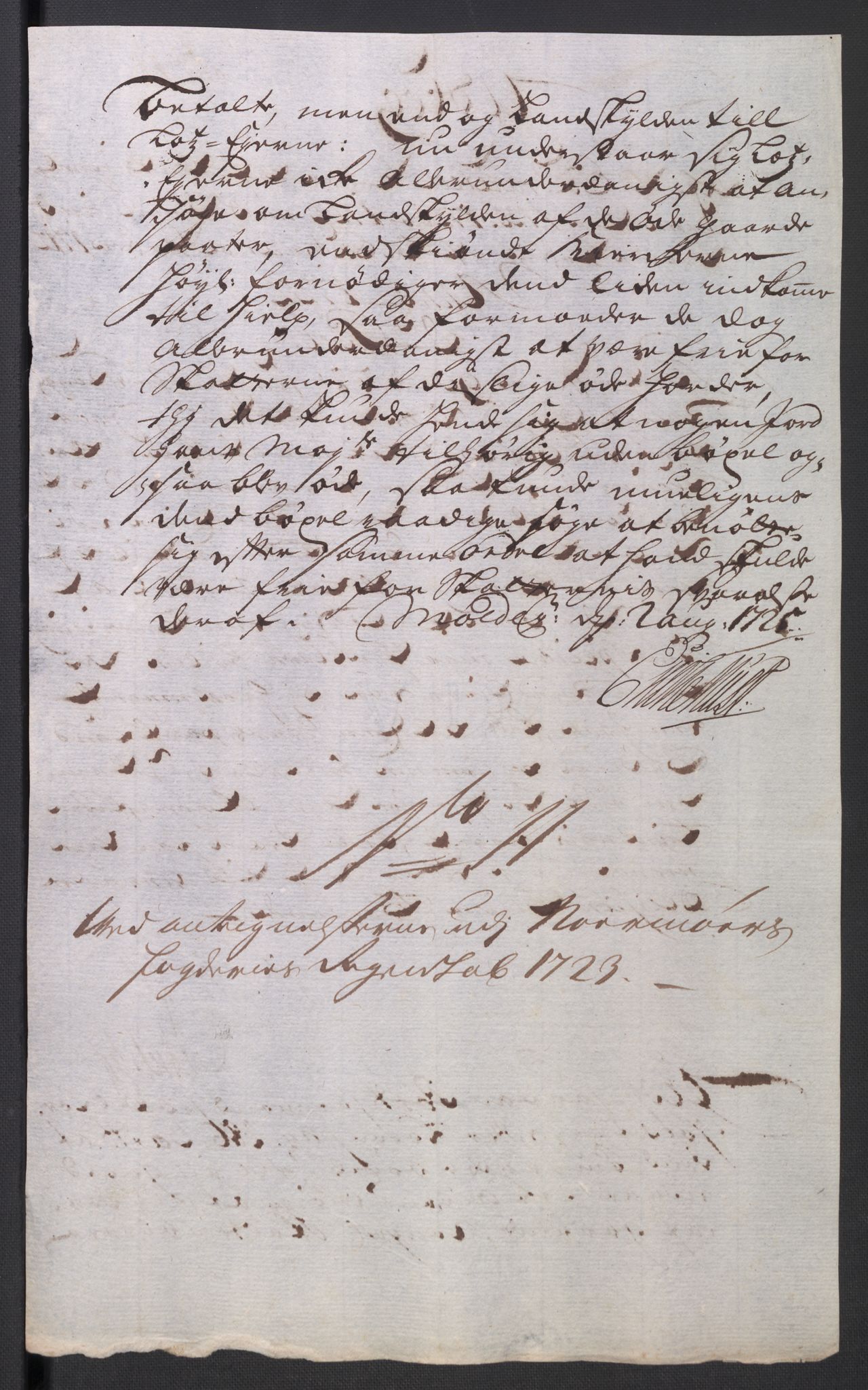 Rentekammeret inntil 1814, Reviderte regnskaper, Fogderegnskap, RA/EA-4092/R56/L3756: Fogderegnskap Nordmøre, 1723, p. 383
