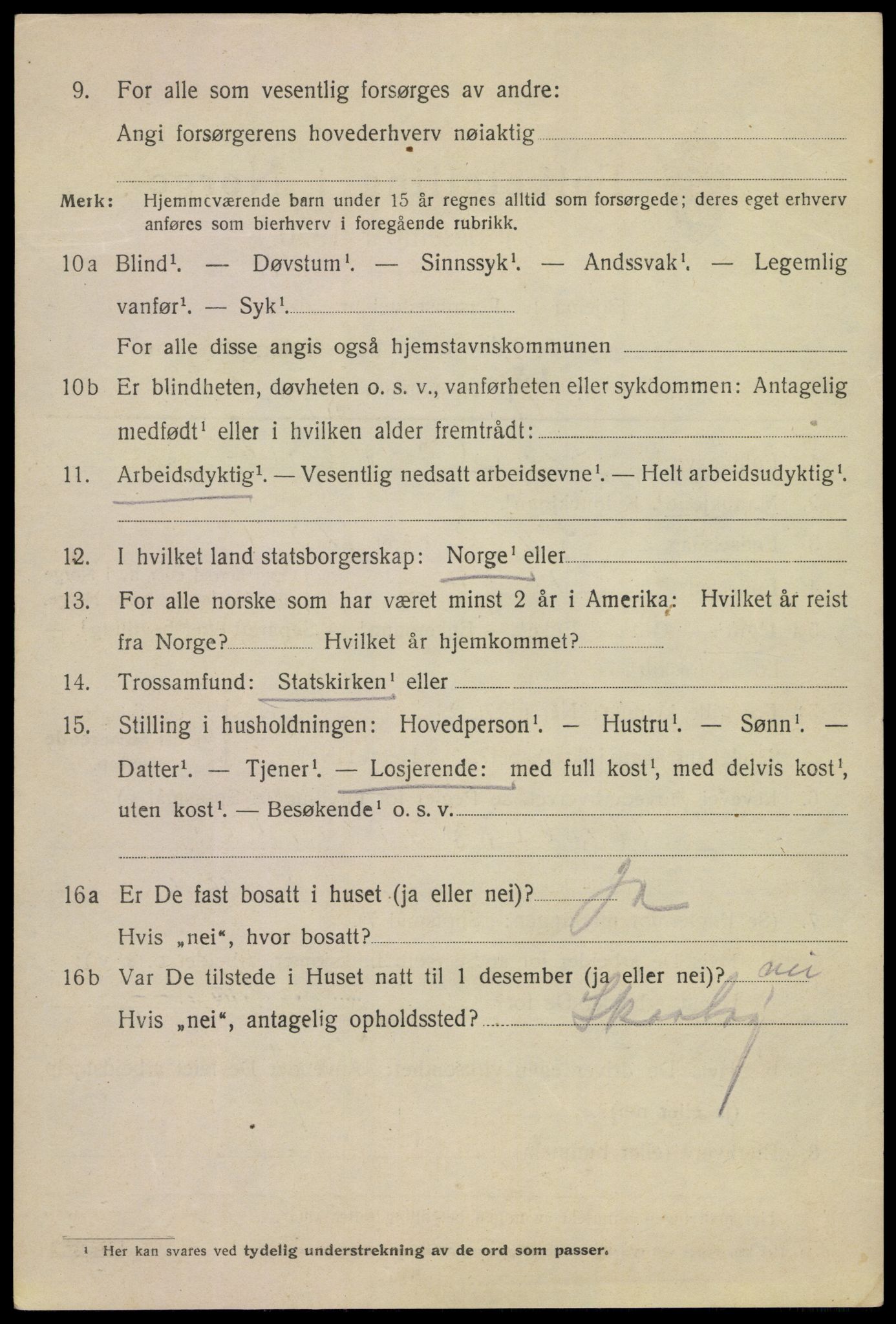 SAKO, 1920 census for Kragerø, 1920, p. 5828