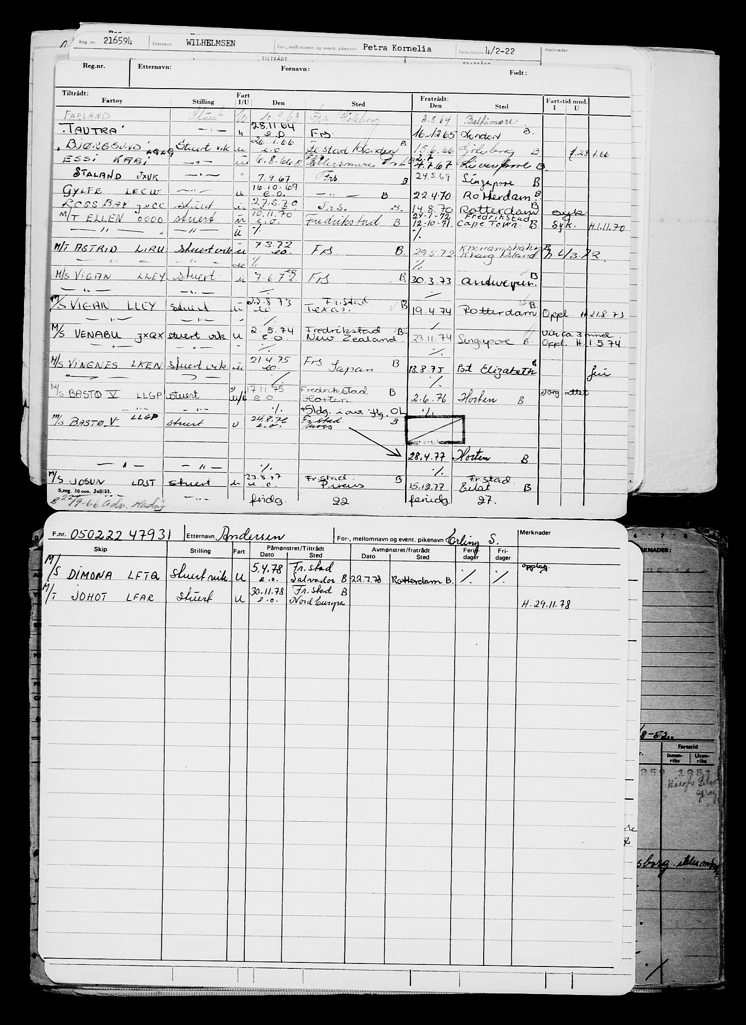 Direktoratet for sjømenn, AV/RA-S-3545/G/Gb/L0202: Hovedkort, 1922, p. 612