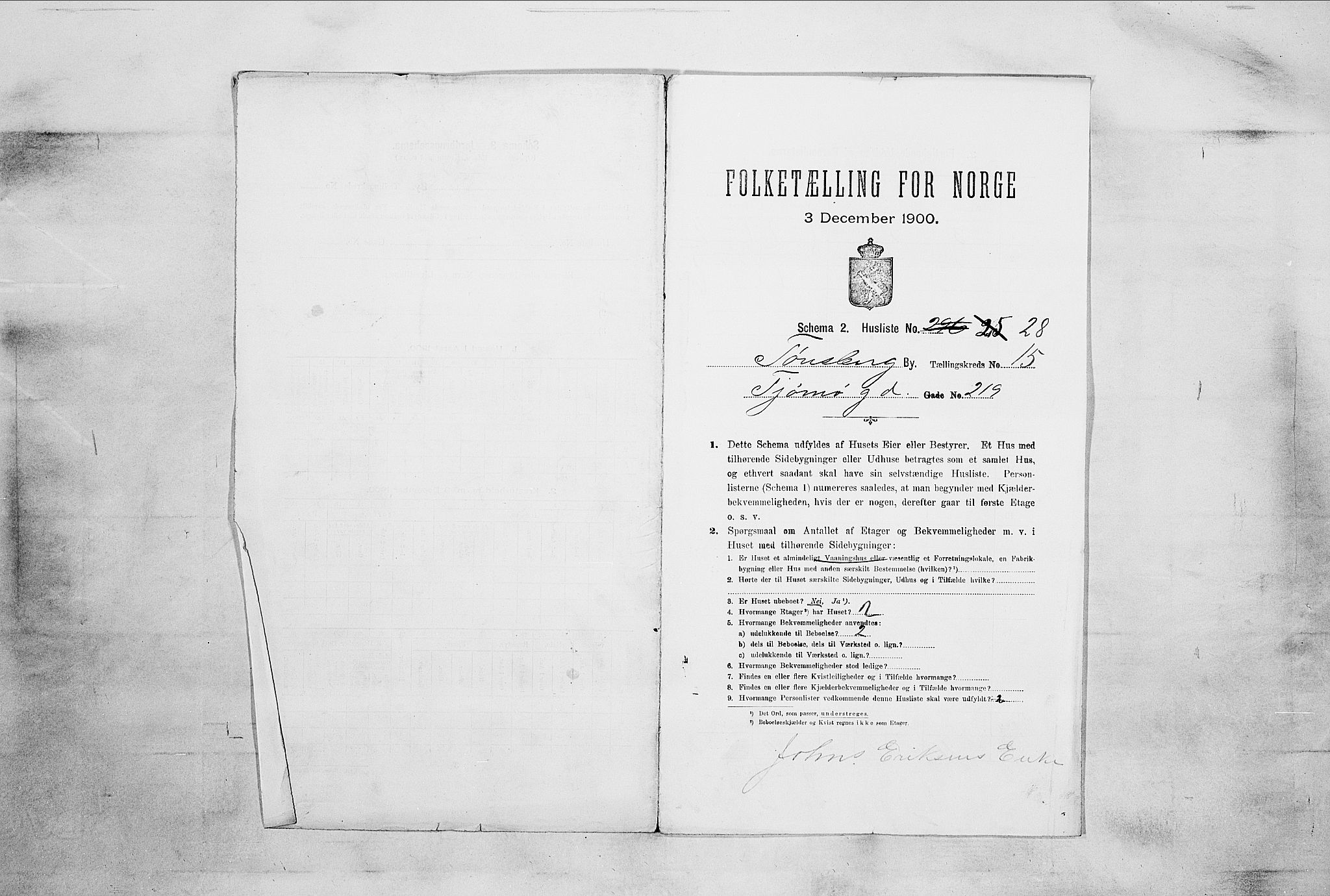 RA, 1900 census for Tønsberg, 1900, p. 2362