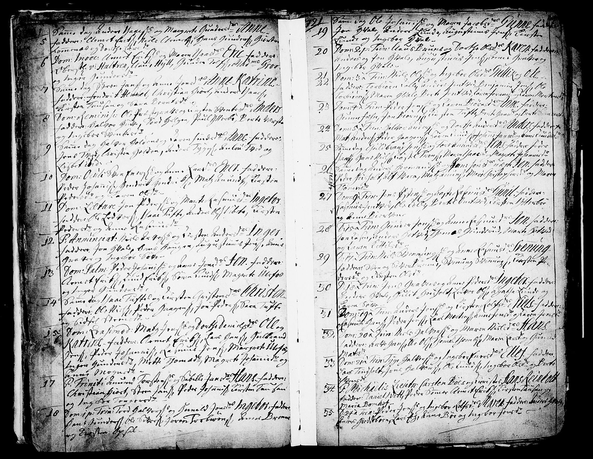 Holla kirkebøker, SAKO/A-272/F/Fa/L0001: Parish register (official) no. 1, 1717-1779, p. 7
