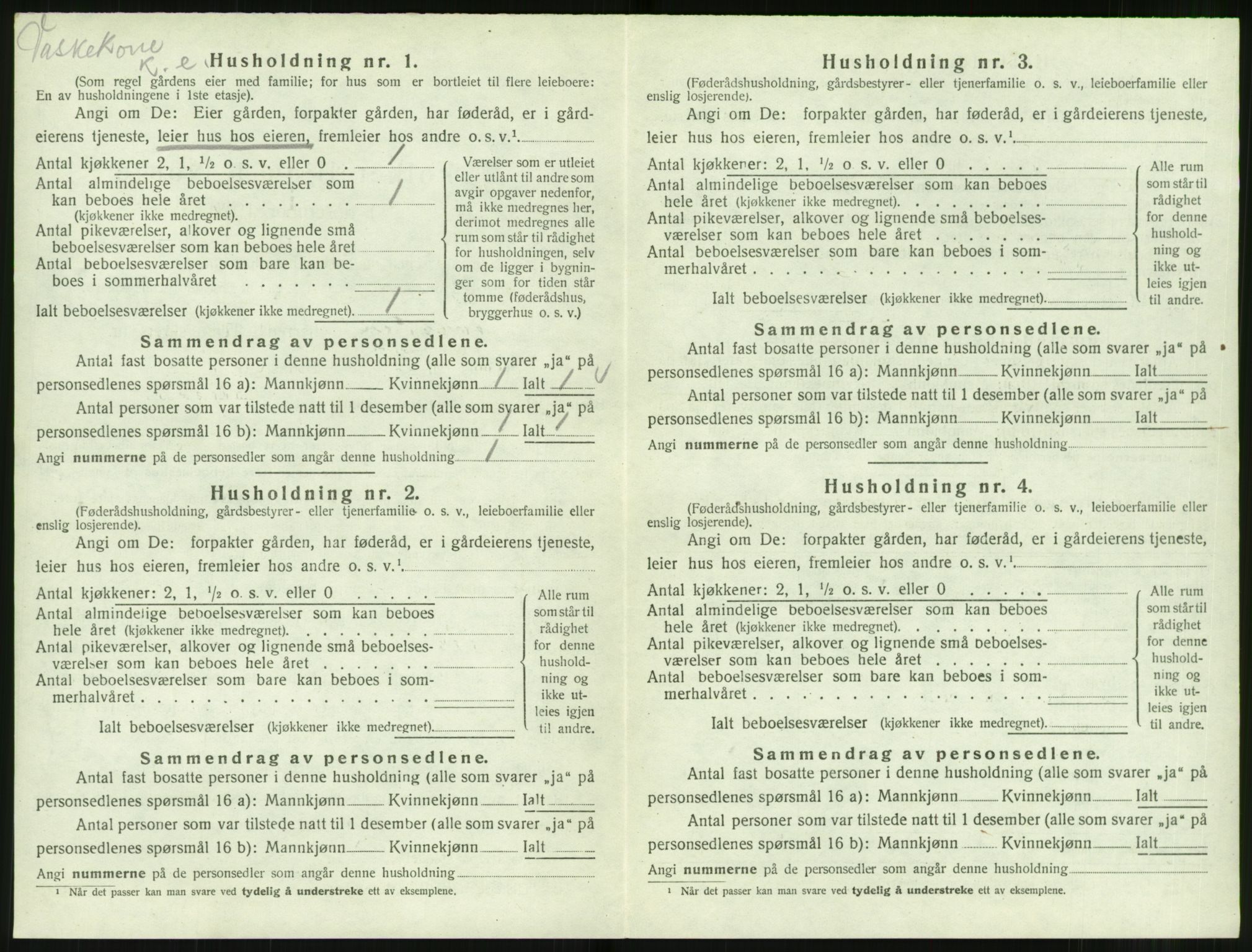 SAT, 1920 census for Norddal, 1920, p. 144