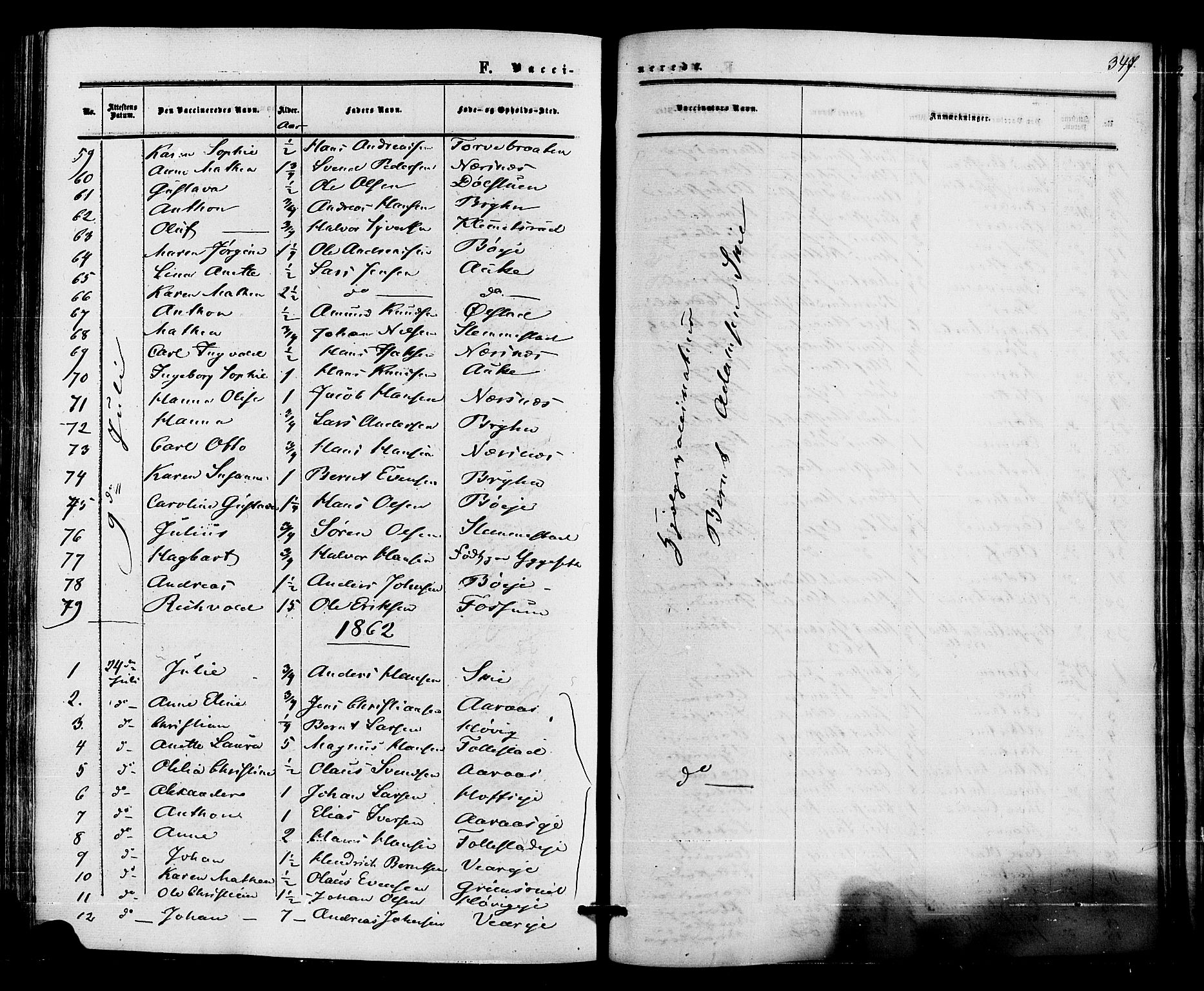 Røyken kirkebøker, AV/SAKO-A-241/F/Fa/L0006: Parish register (official) no. 6, 1857-1875, p. 347