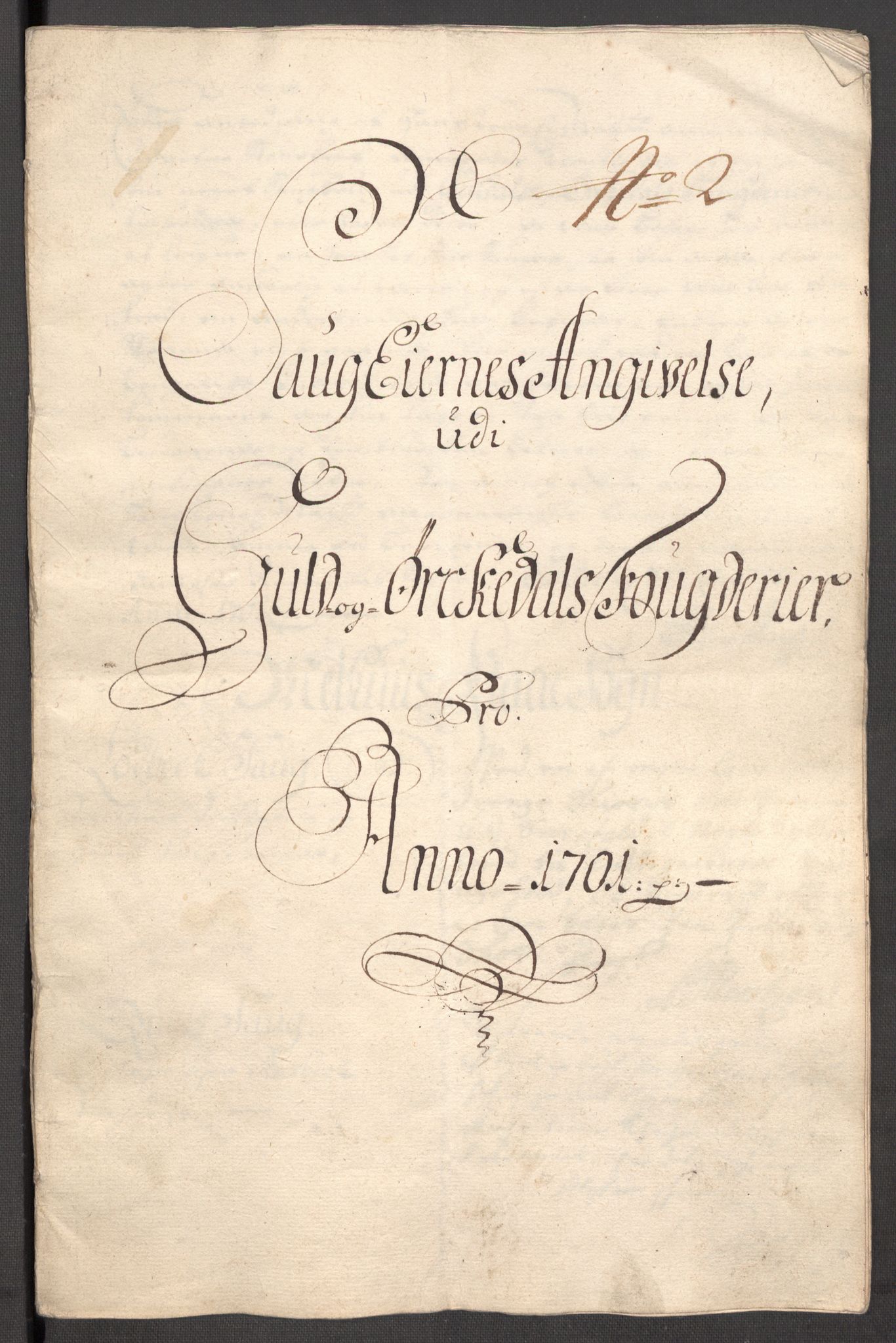 Rentekammeret inntil 1814, Reviderte regnskaper, Fogderegnskap, RA/EA-4092/R60/L3951: Fogderegnskap Orkdal og Gauldal, 1701, p. 214