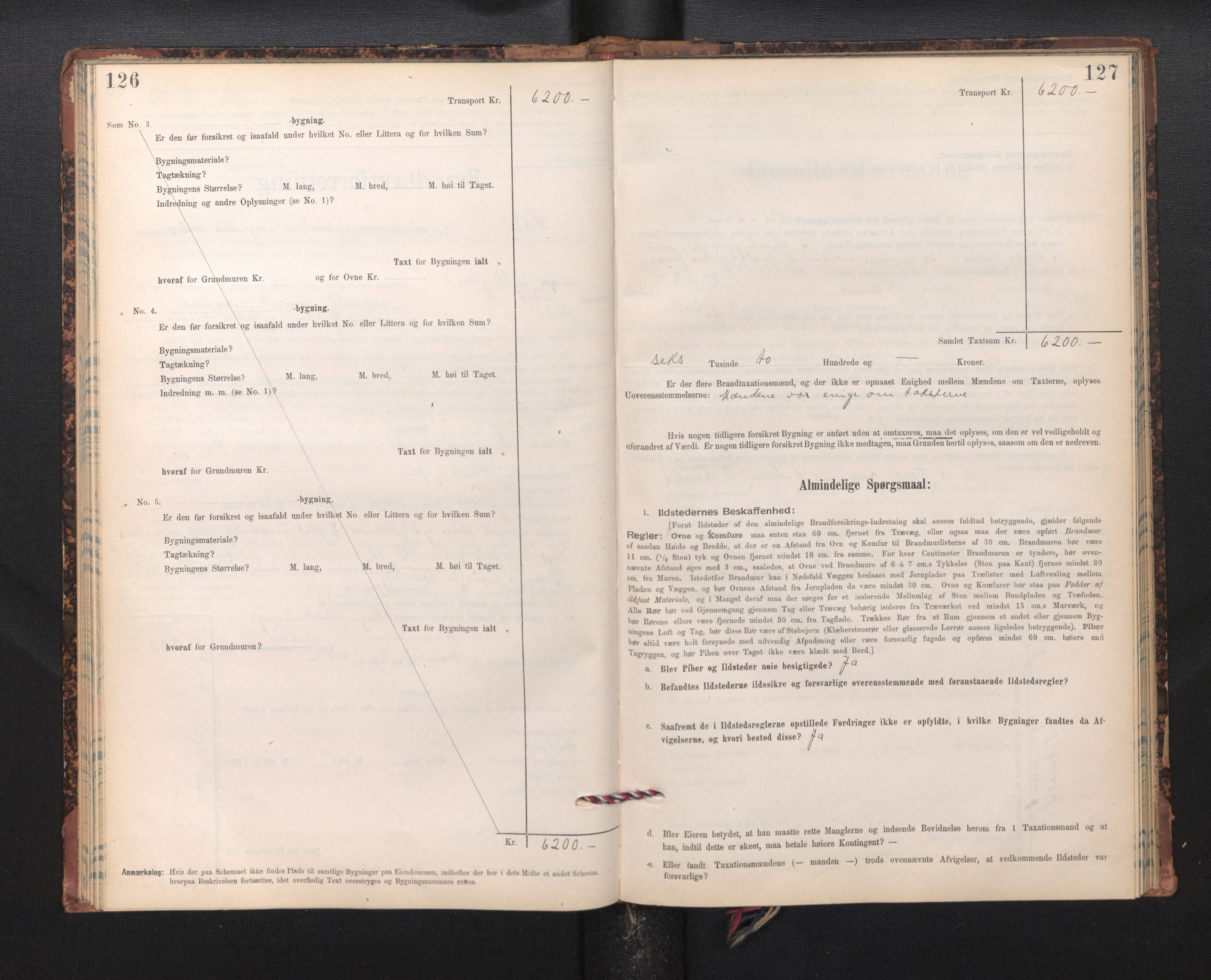 Lensmannen i Herdla, SAB/A-32901/0012/L0003:  Branntakstprotokoll skjematakst, 1897-1916, p. 126-127