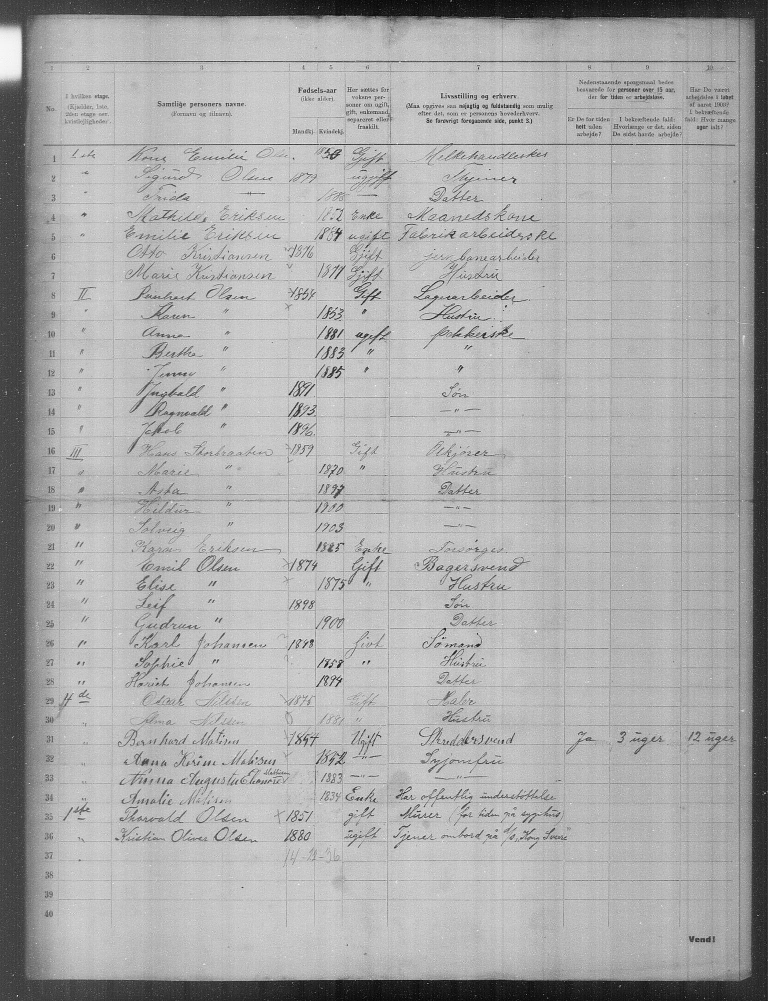 OBA, Municipal Census 1903 for Kristiania, 1903, p. 17997