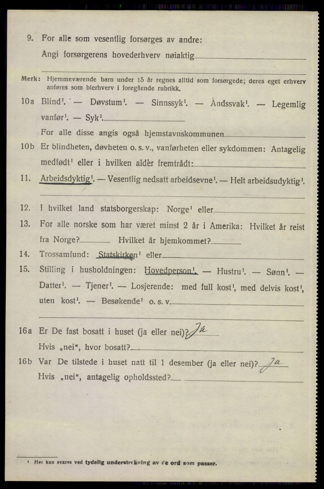 SAKO, 1920 census for Sandeherred, 1920, p. 5187