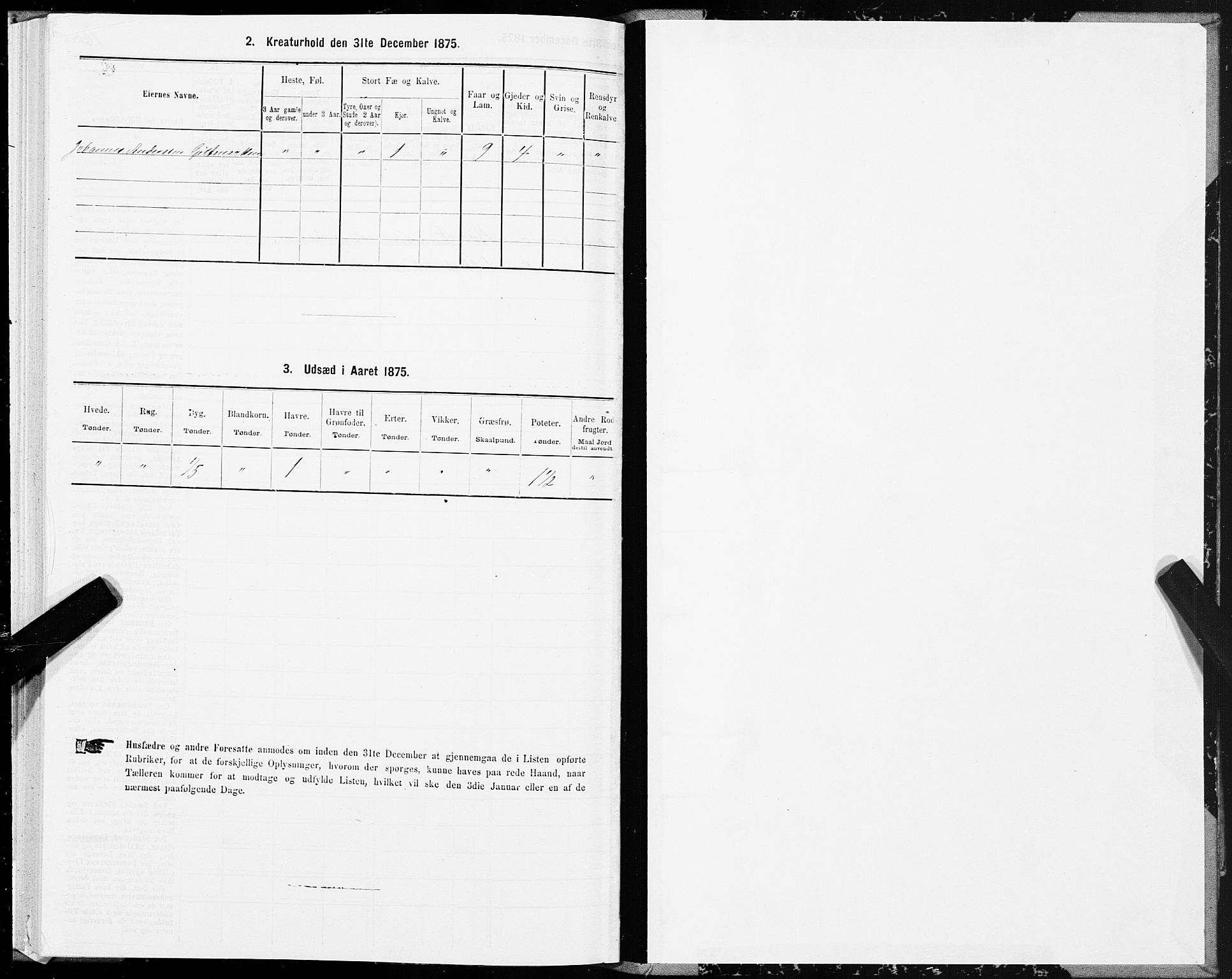 SAT, 1875 census for 1734P Stod, 1875