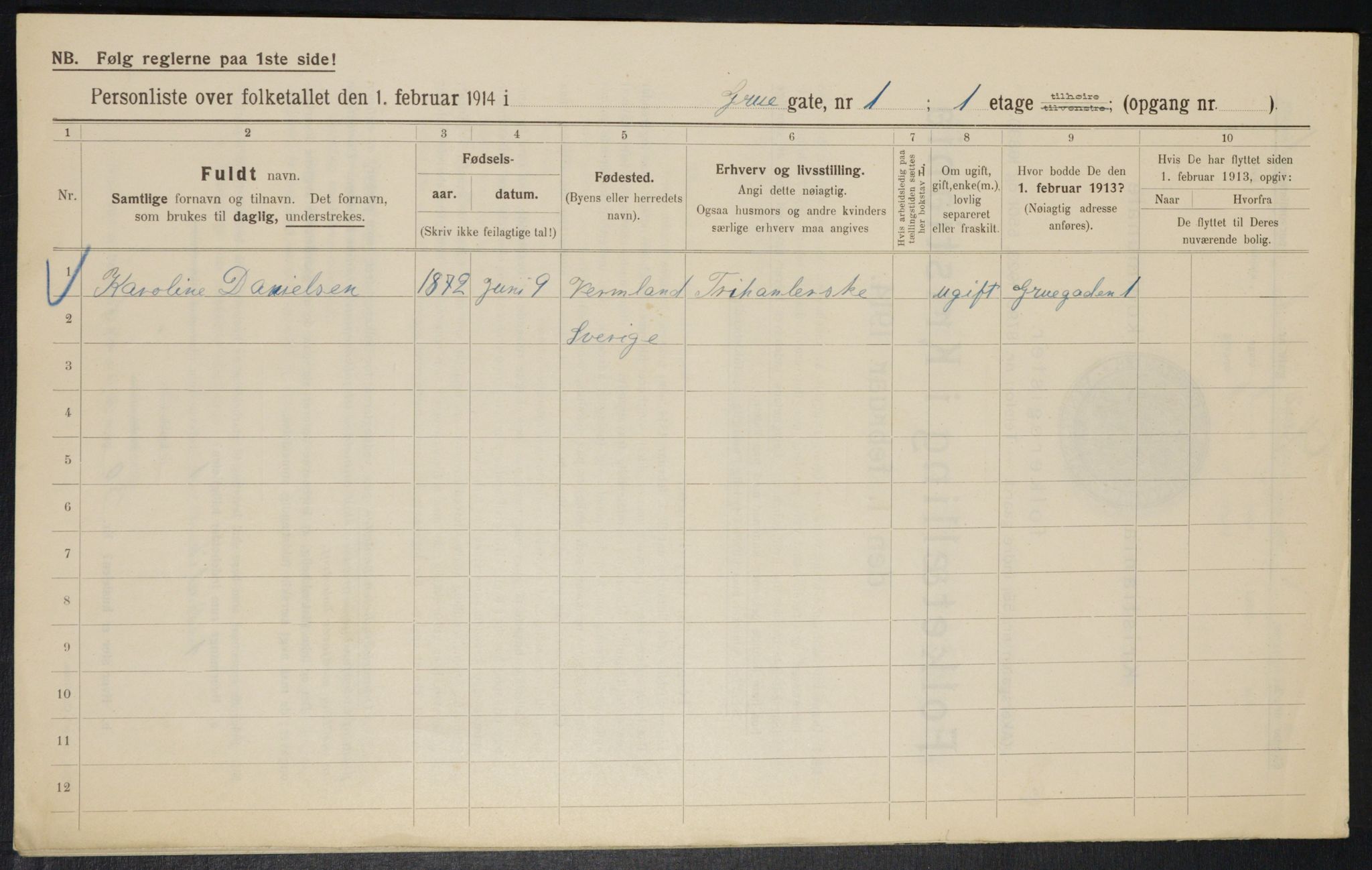 OBA, Municipal Census 1914 for Kristiania, 1914, p. 30329