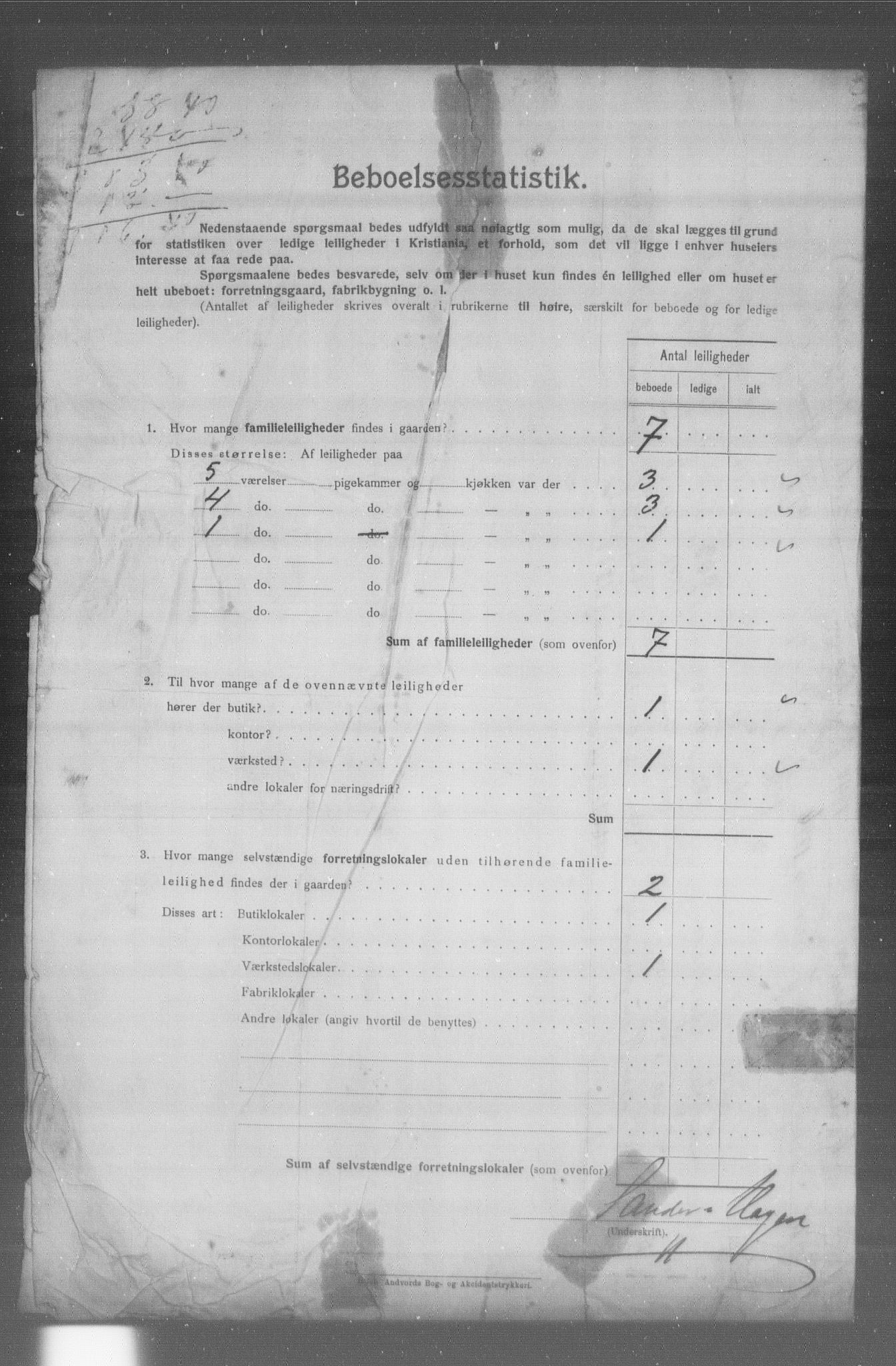 OBA, Municipal Census 1904 for Kristiania, 1904, p. 21386