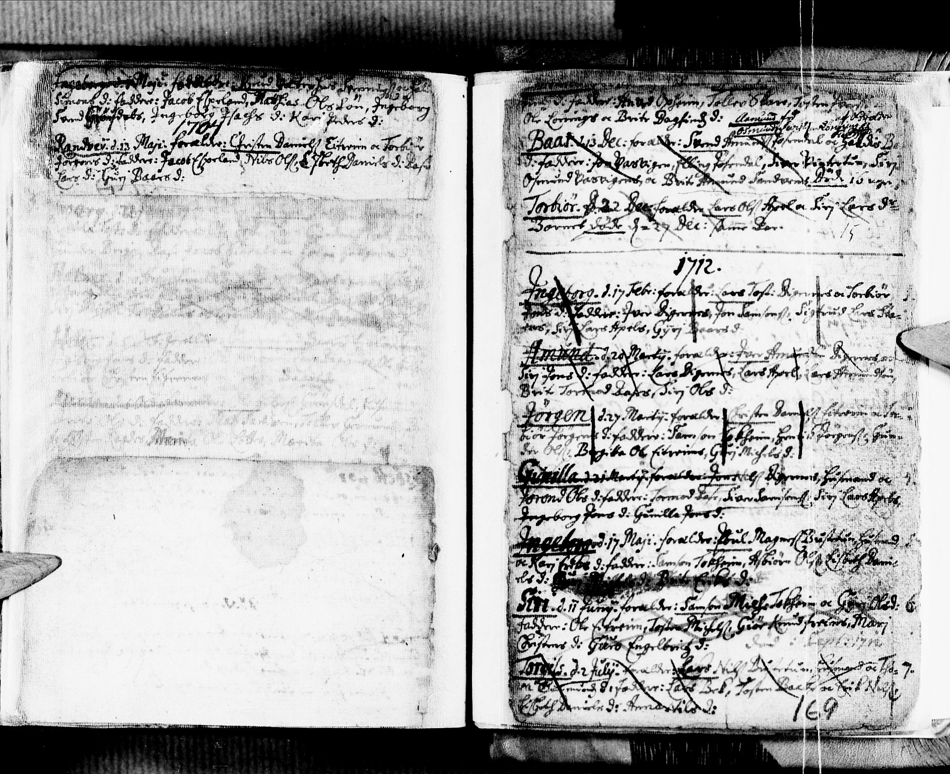 Ullensvang sokneprestembete, SAB/A-78701/H/Haa: Parish register (official) no. A 1 /3, 1676-1719, p. 169