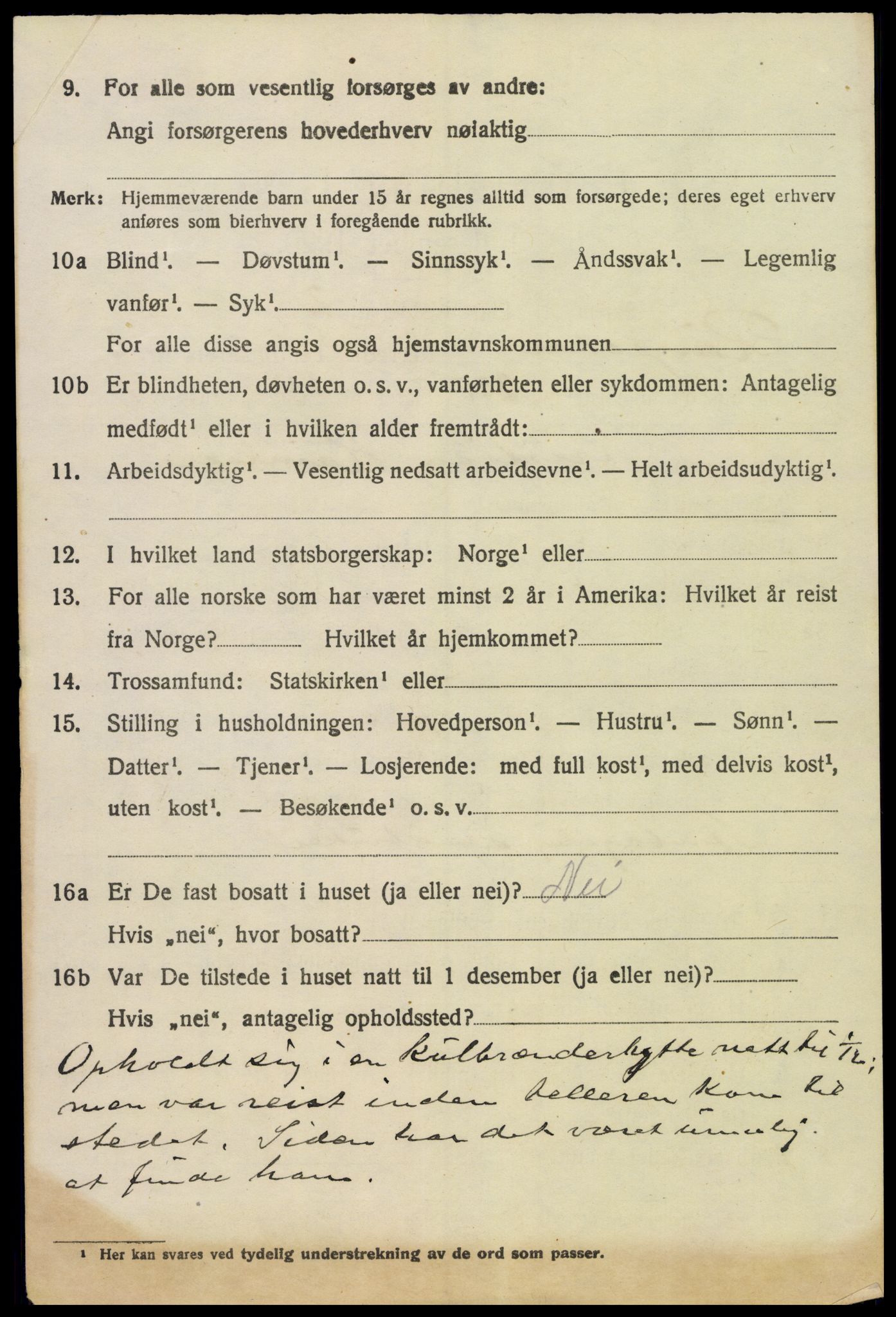 SAH, 1920 census for Ringsaker, 1920, p. 15091