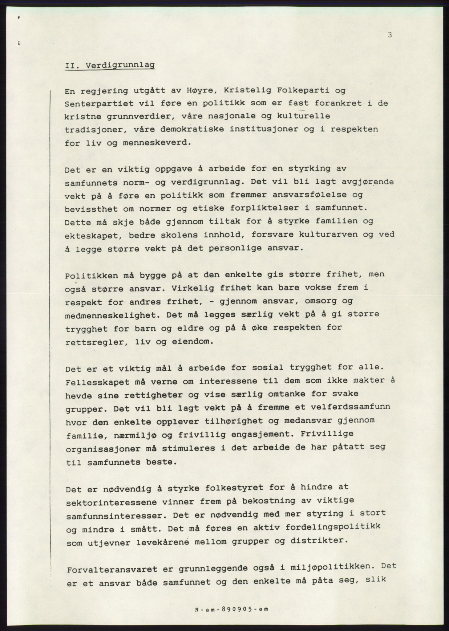 Forhandlingsmøtene 1989 mellom Høyre, KrF og Senterpartiet om dannelse av regjering, RA/PA-0697/A/L0001: Forhandlingsprotokoll med vedlegg, 1989, p. 496