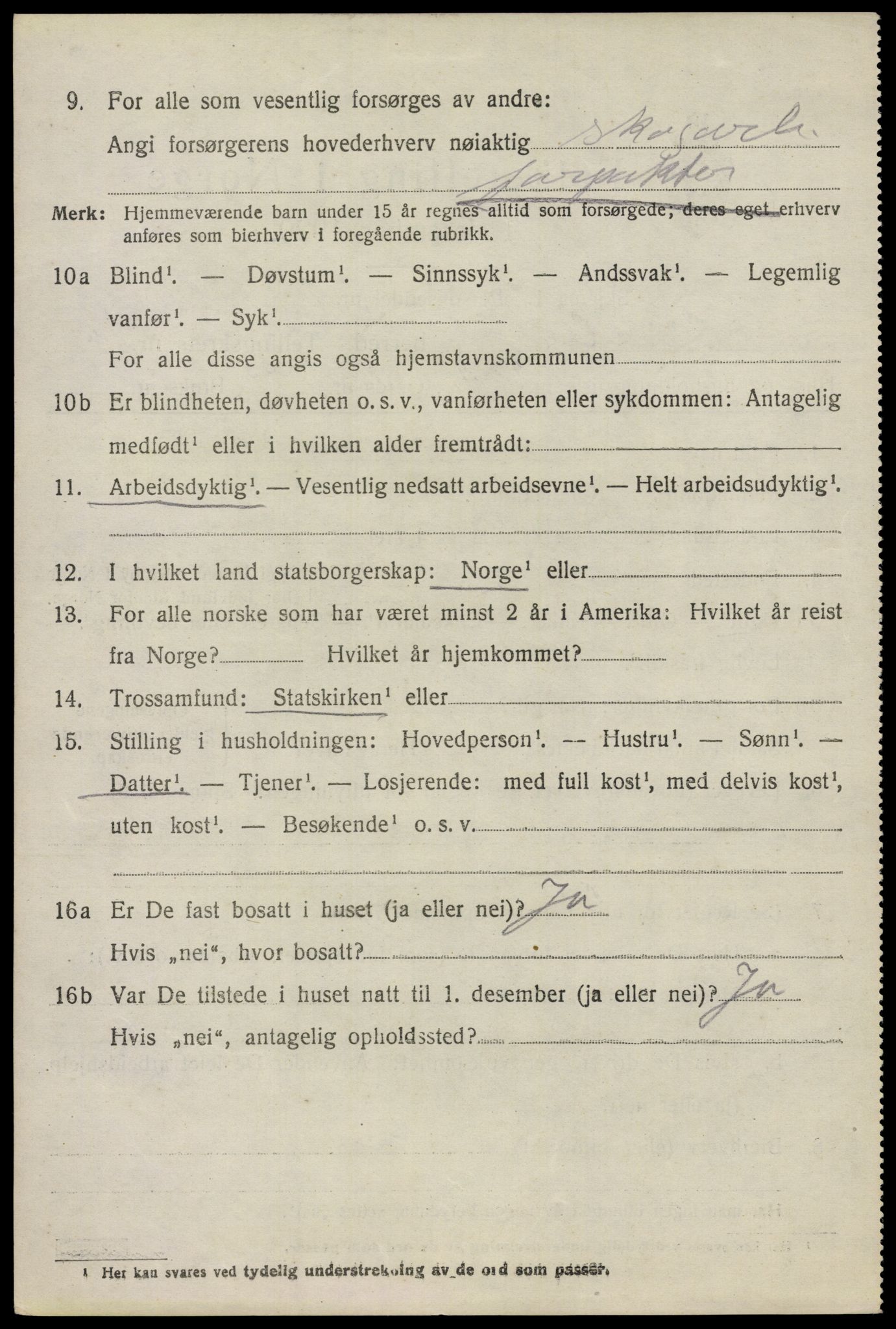 SAO, 1920 census for Våler, 1920, p. 3337