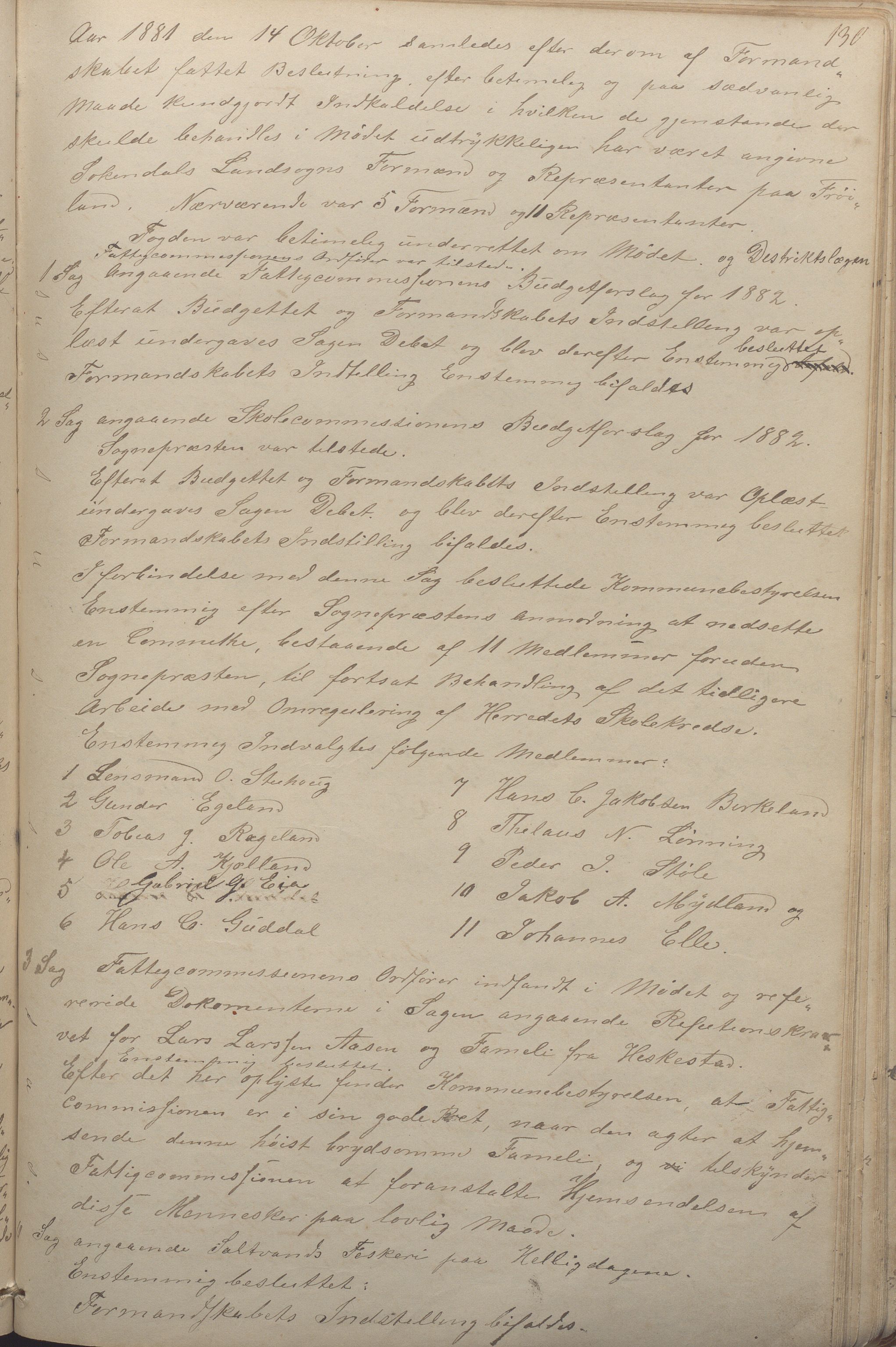 Sokndal kommune - Formannskapet/Sentraladministrasjonen, IKAR/K-101099/A/L0001: Forhandlingsprotokoll, 1863-1886, p. 130a