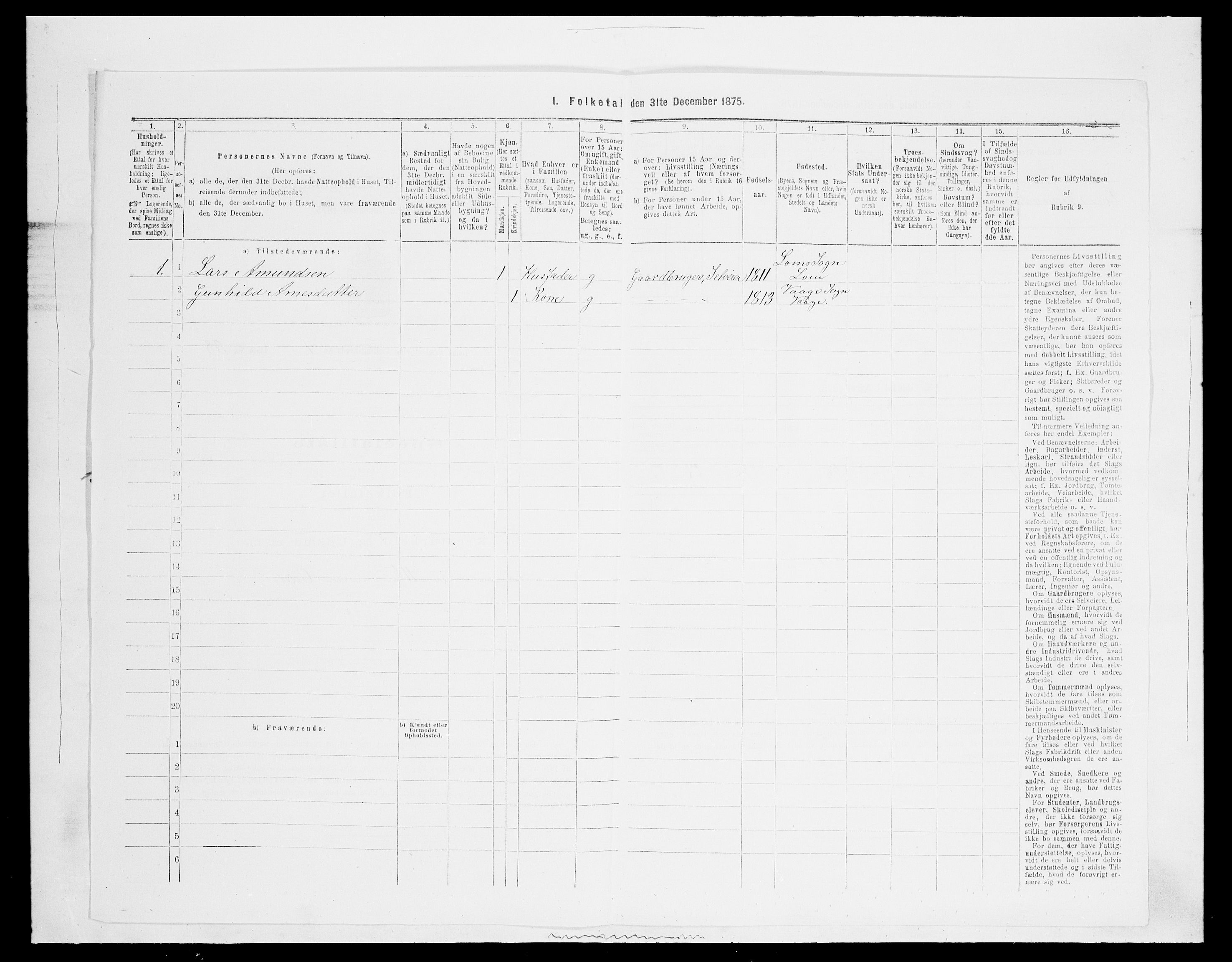 SAH, 1875 census for 0514P Lom, 1875, p. 136