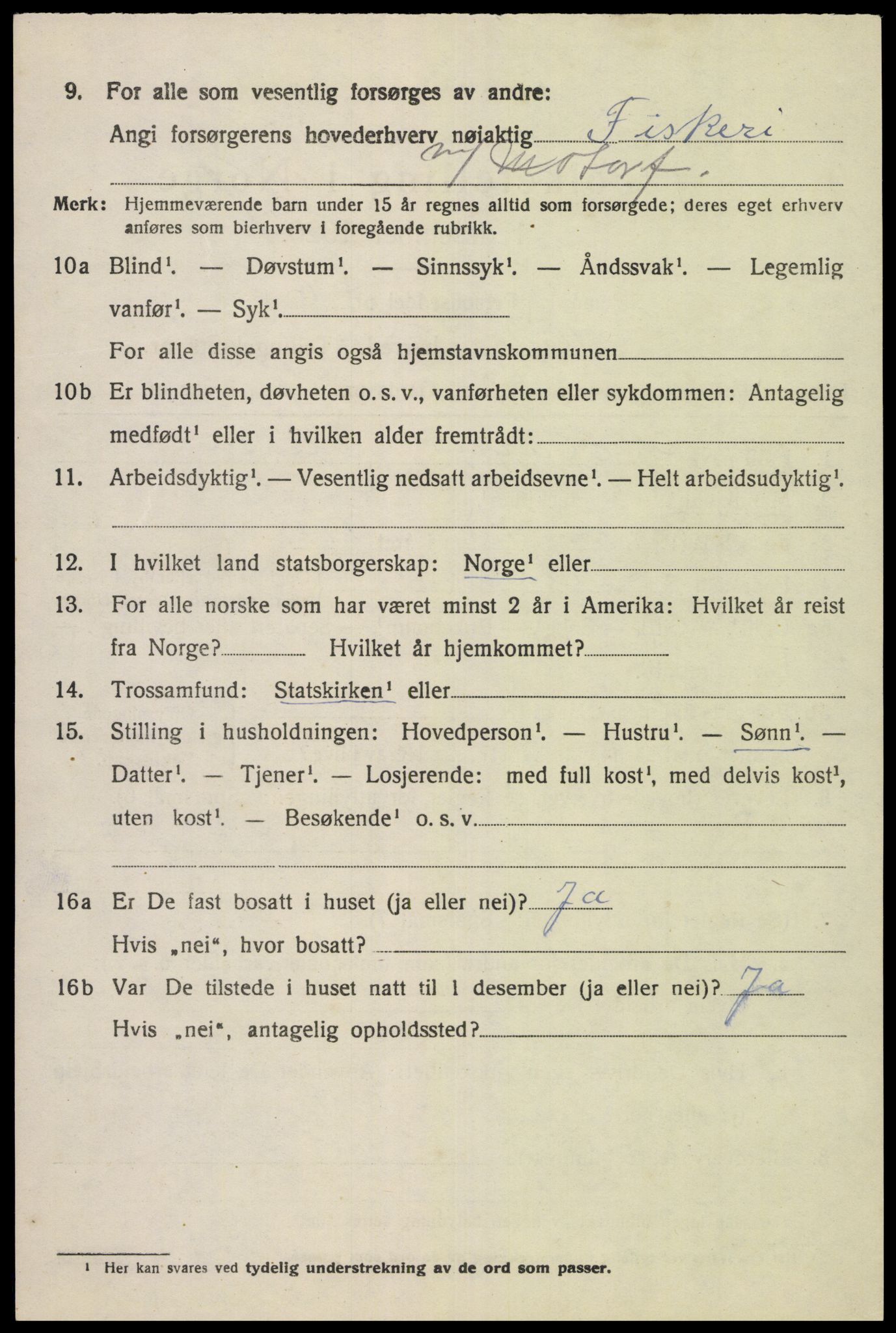 SAK, 1920 census for Hidra, 1920, p. 2083