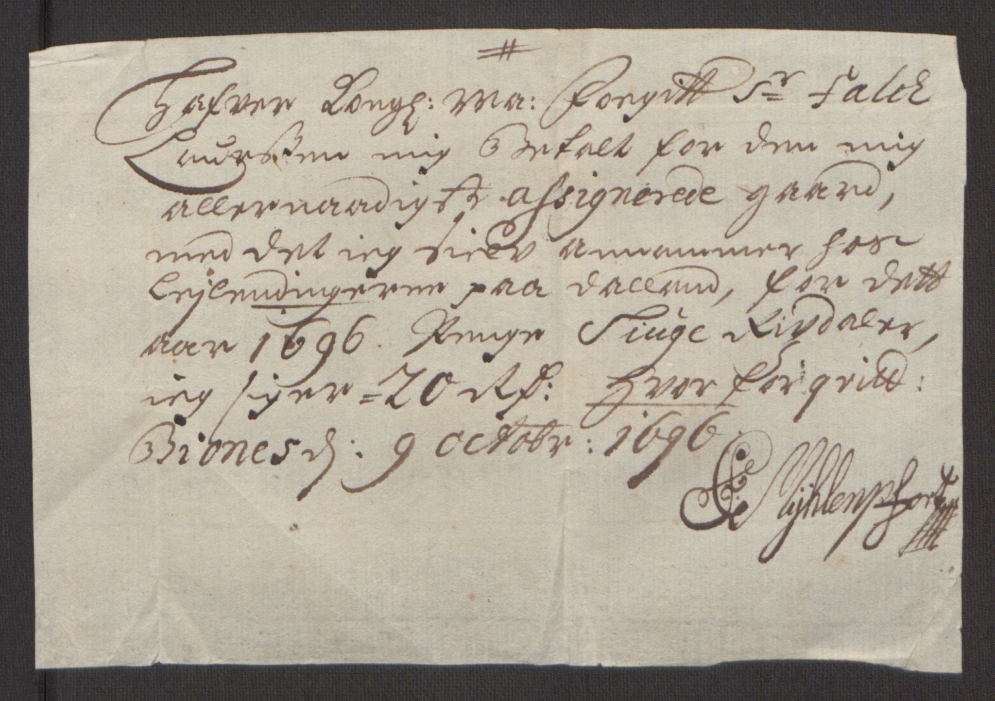 Rentekammeret inntil 1814, Reviderte regnskaper, Fogderegnskap, AV/RA-EA-4092/R48/L2976: Fogderegnskap Sunnhordland og Hardanger, 1695-1696, p. 380