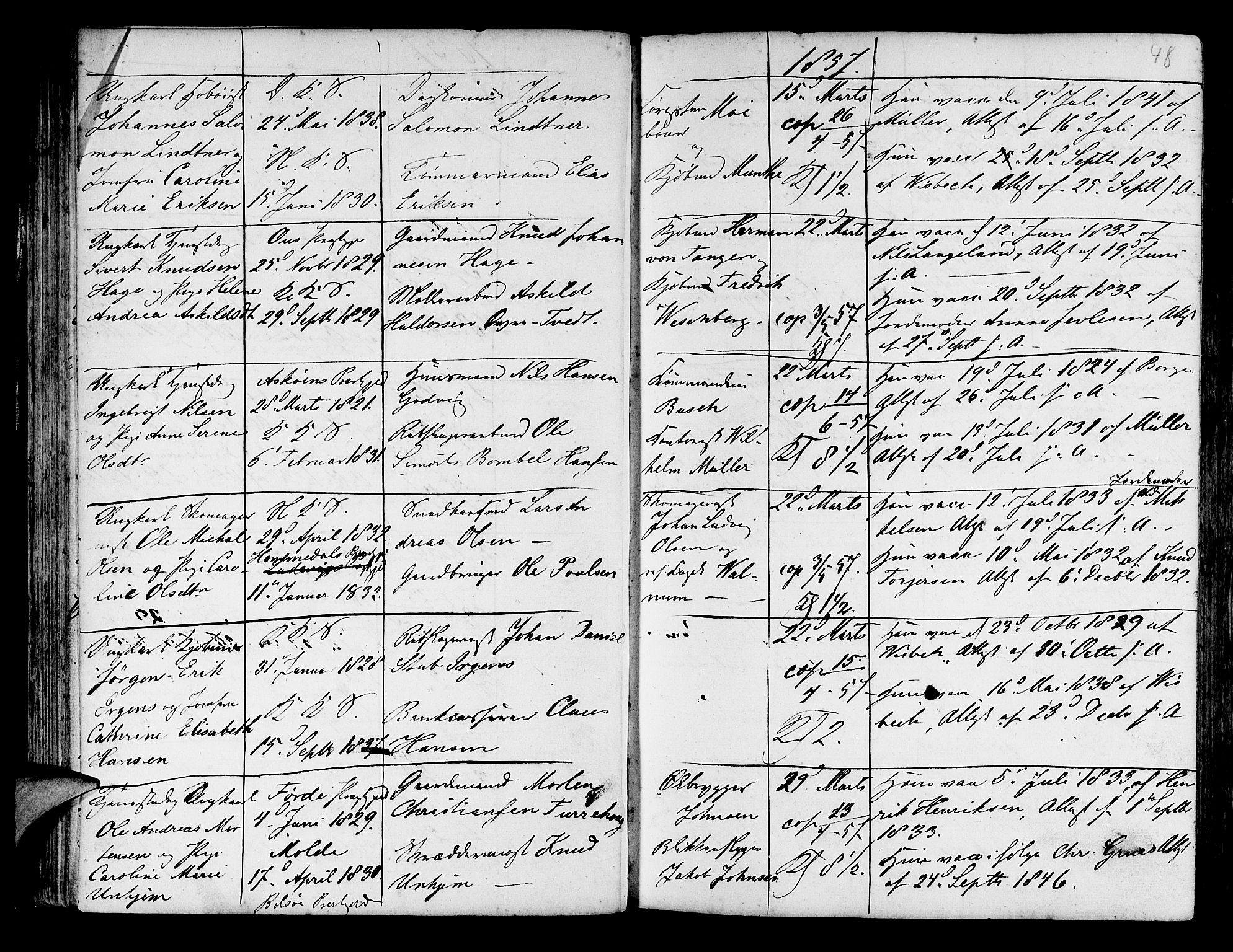 Korskirken sokneprestembete, AV/SAB-A-76101/H/Haa/L0009: Parish register (official) no. A 9, 1743-1861, p. 48