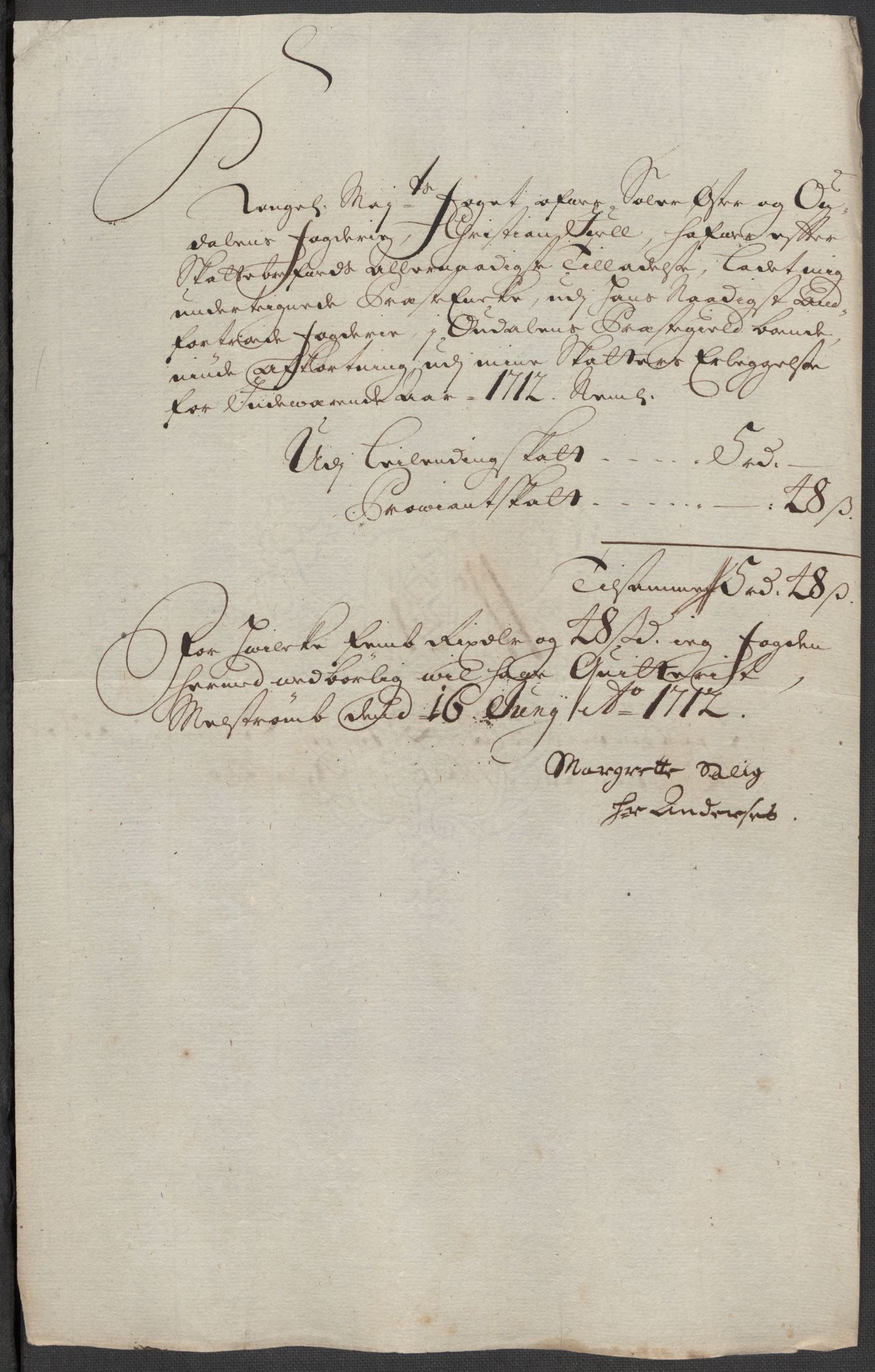 Rentekammeret inntil 1814, Reviderte regnskaper, Fogderegnskap, RA/EA-4092/R13/L0849: Fogderegnskap Solør, Odal og Østerdal, 1712, p. 354