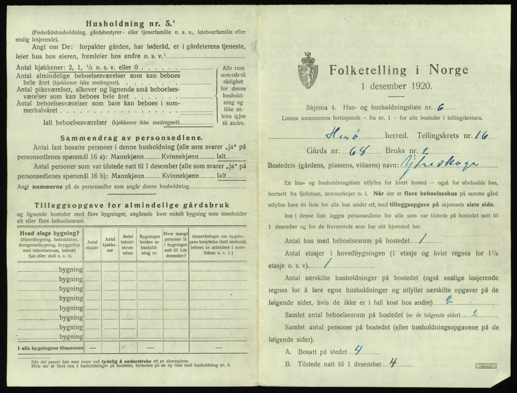 SAT, 1920 census for Herøy (MR), 1920, p. 1361