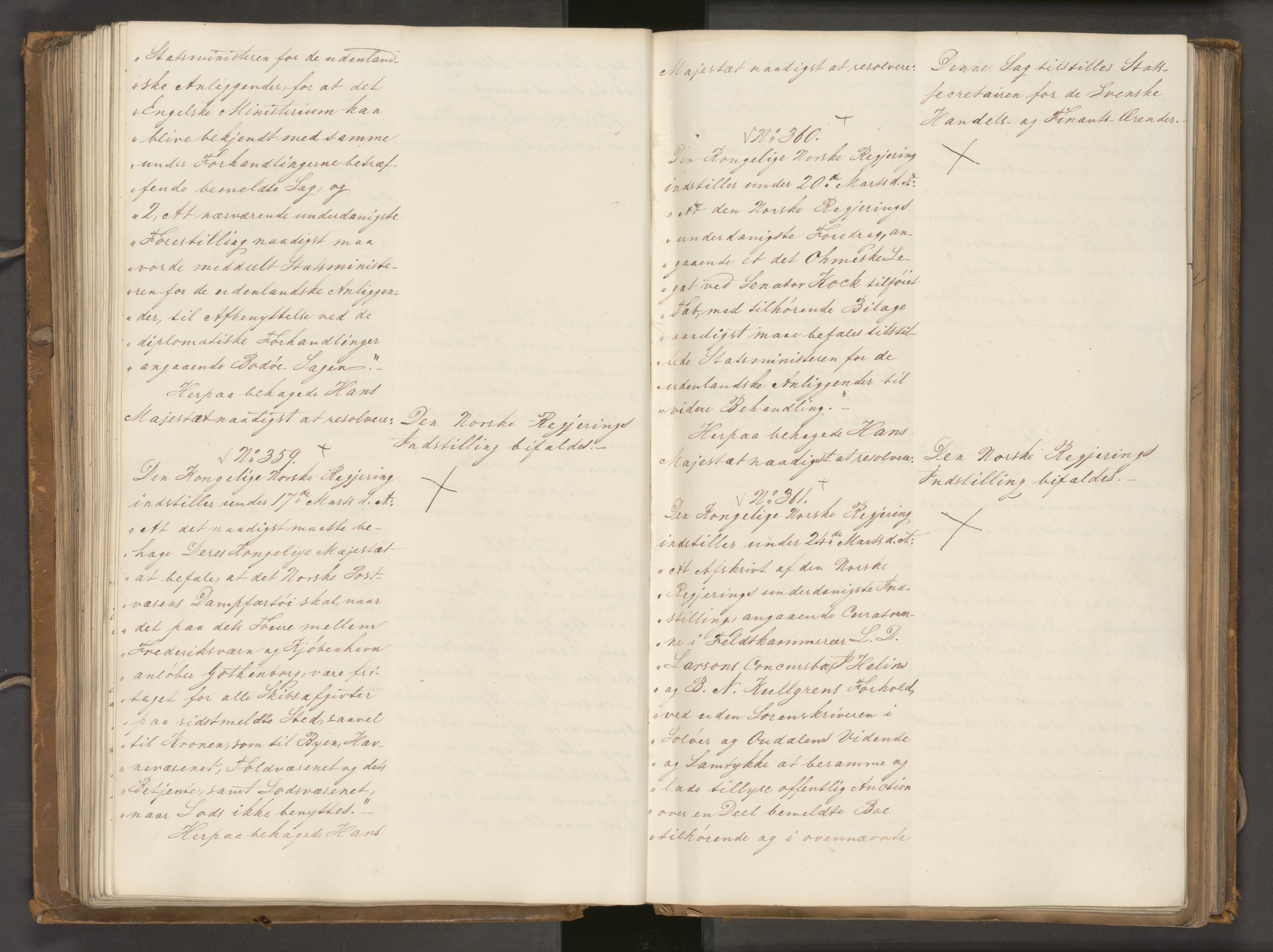 Statsrådssekretariatet, AV/RA-S-1001/A/Ab/L0040: Kgl. res. nr. 1-568, 1. halvår, 1835