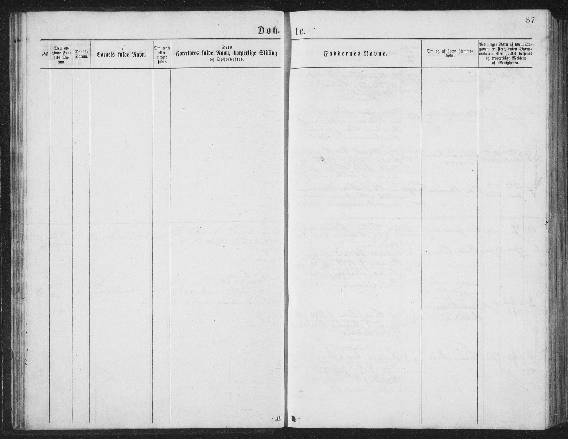 Ministerialprotokoller, klokkerbøker og fødselsregistre - Nordland, AV/SAT-A-1459/885/L1213: Parish register (copy) no. 885C02, 1874-1892, p. 37