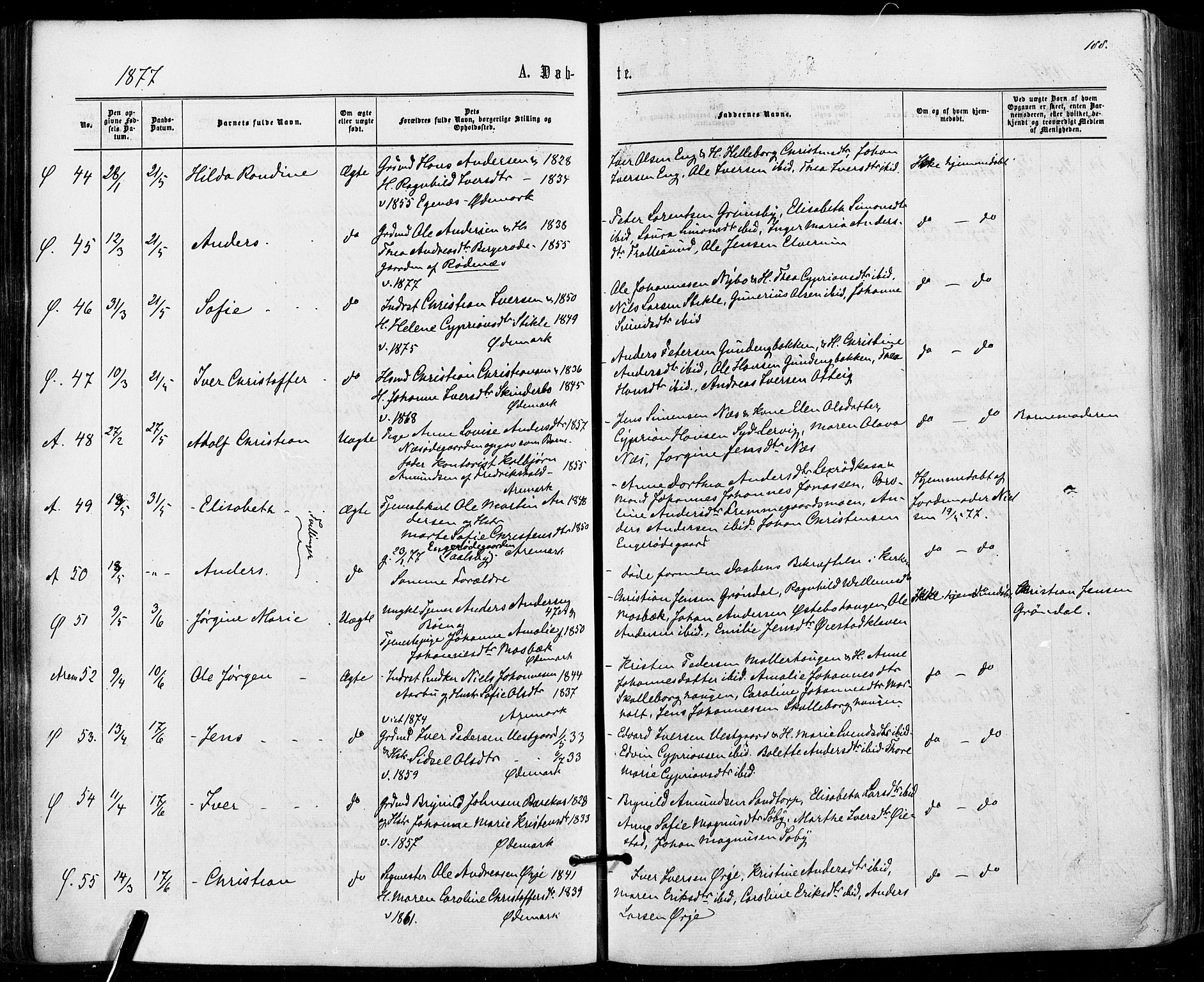Aremark prestekontor Kirkebøker, SAO/A-10899/F/Fc/L0004: Parish register (official) no. III 4, 1866-1877, p. 187-188