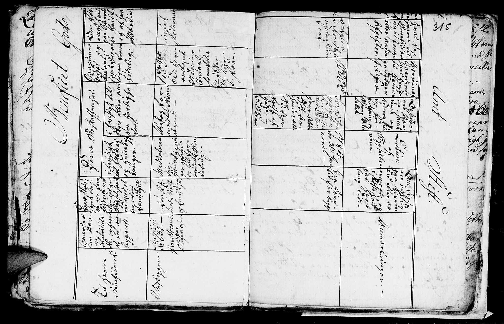 Ministerialprotokoller, klokkerbøker og fødselsregistre - Sør-Trøndelag, SAT/A-1456/606/L0305: Parish register (copy) no. 606C01, 1757-1819, p. 315