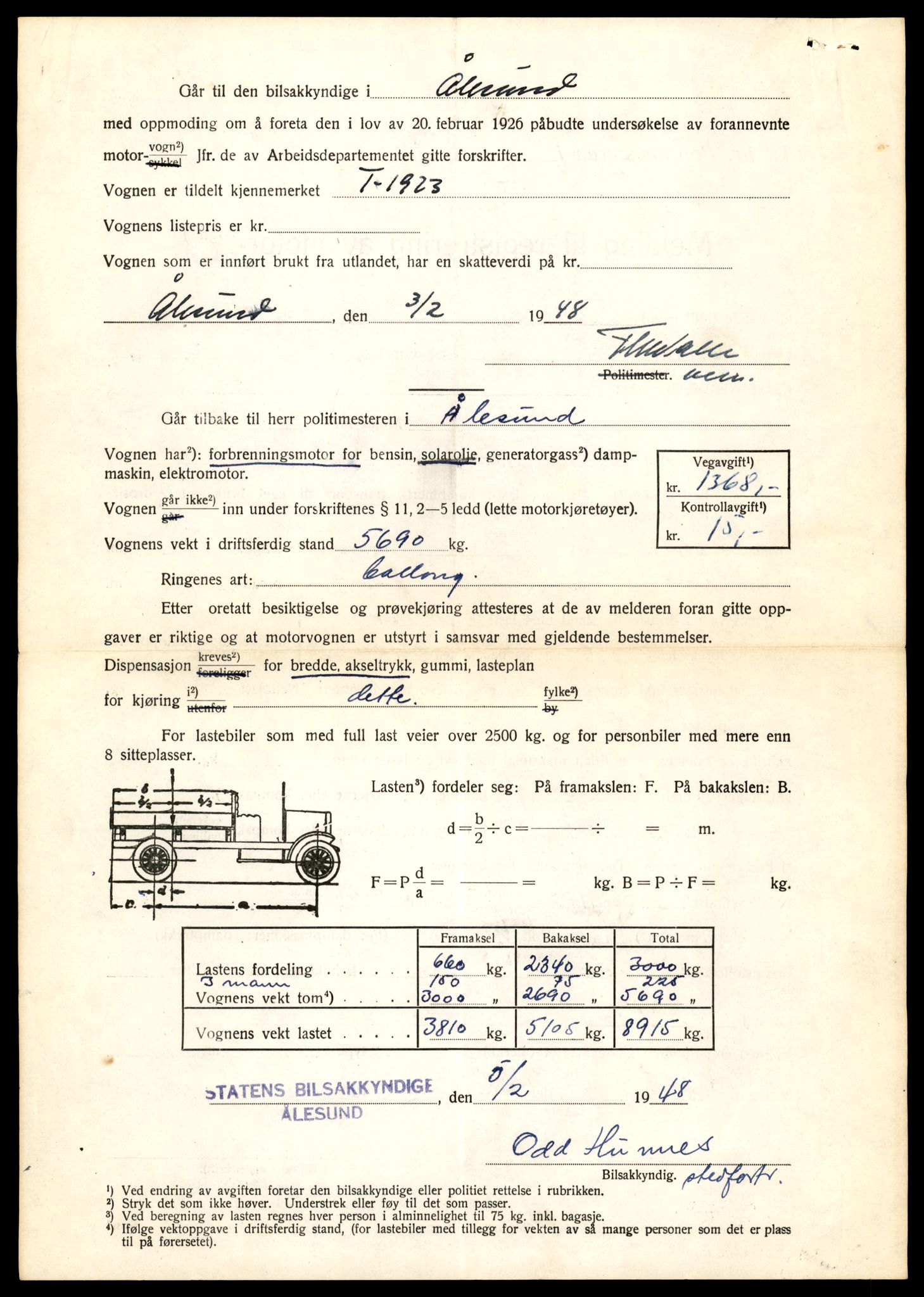 Møre og Romsdal vegkontor - Ålesund trafikkstasjon, AV/SAT-A-4099/F/Fe/L0033: Registreringskort for kjøretøy T 12151 - T 12474, 1927-1998, p. 2924