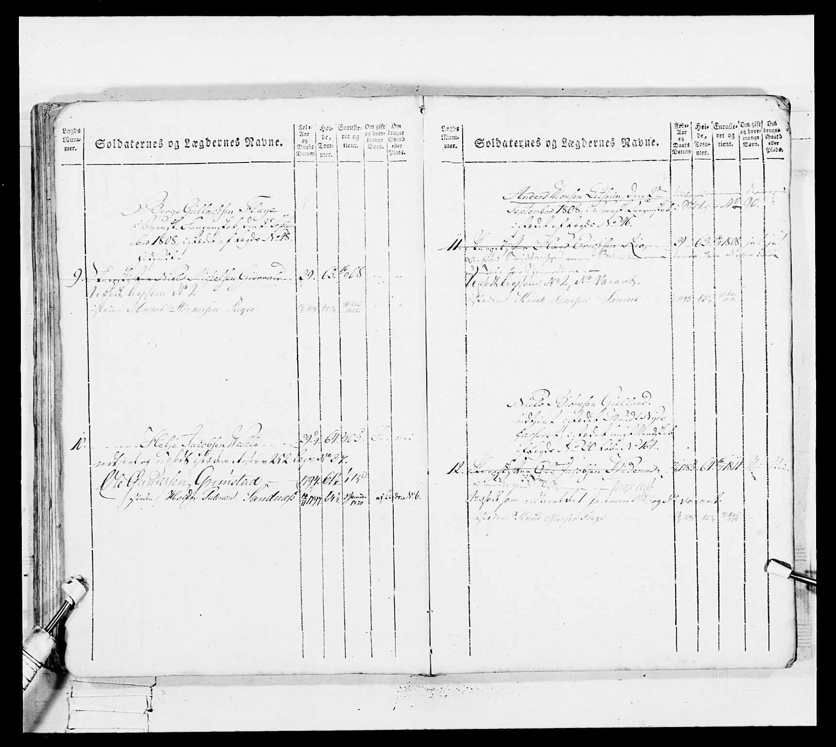 Generalitets- og kommissariatskollegiet, Det kongelige norske kommissariatskollegium, AV/RA-EA-5420/E/Eh/L0100: Bergenhusiske skarpskytterbataljon, 1812, p. 298