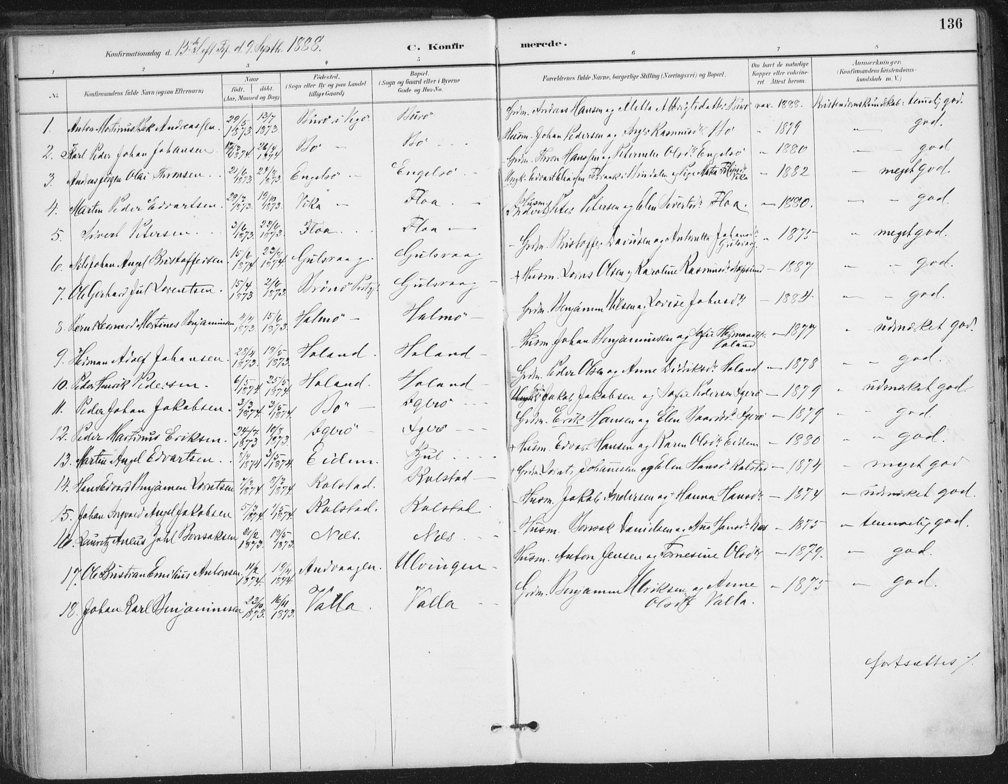 Ministerialprotokoller, klokkerbøker og fødselsregistre - Nordland, AV/SAT-A-1459/816/L0244: Parish register (official) no. 816A10, 1886-1903, p. 136