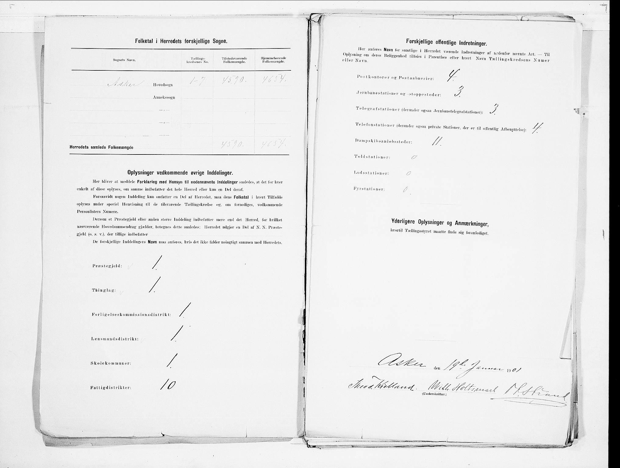 SAO, 1900 census for Asker, 1900, p. 3