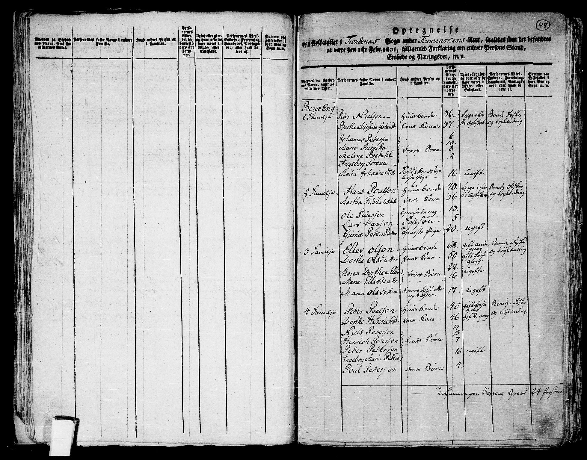 RA, 1801 census for 1914P Trondenes, 1801, p. 47b-48a