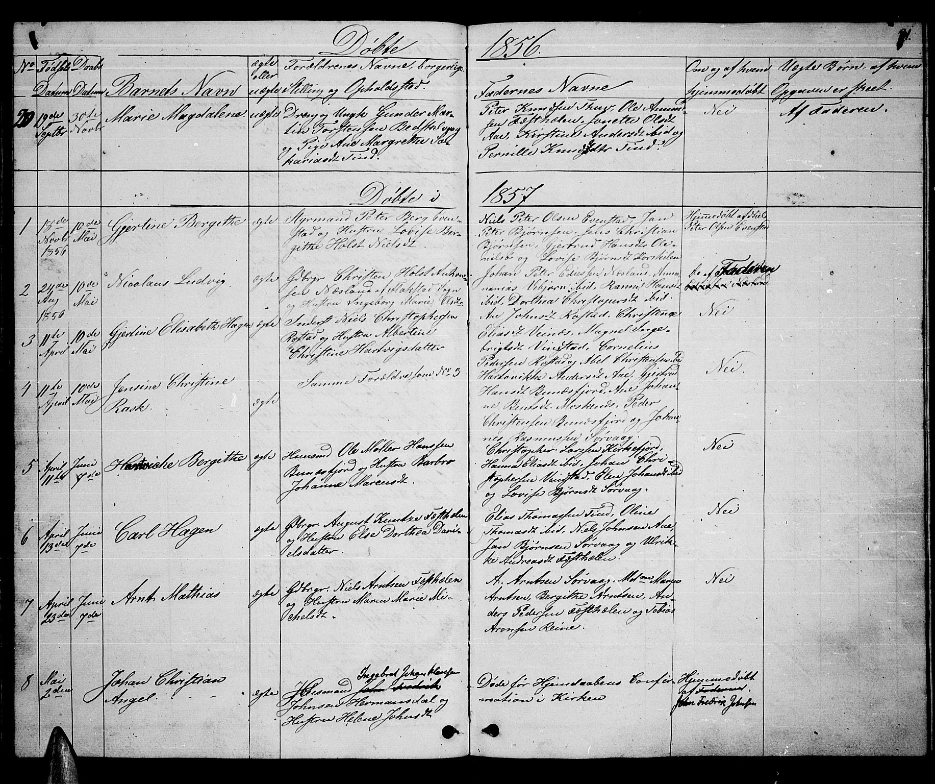 Ministerialprotokoller, klokkerbøker og fødselsregistre - Nordland, SAT/A-1459/886/L1224: Parish register (copy) no. 886C01, 1843-1873, p. 31