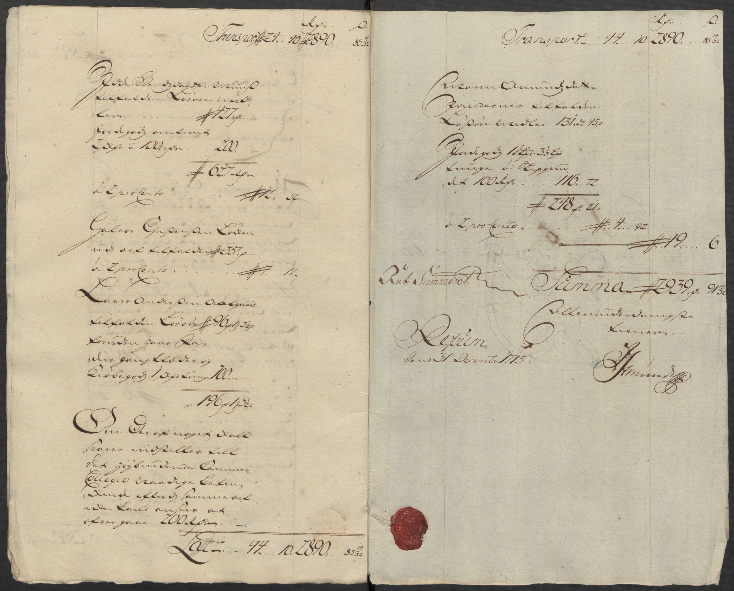 Rentekammeret inntil 1814, Reviderte regnskaper, Fogderegnskap, AV/RA-EA-4092/R11/L0597: Fogderegnskap Nedre Romerike, 1715, p. 175